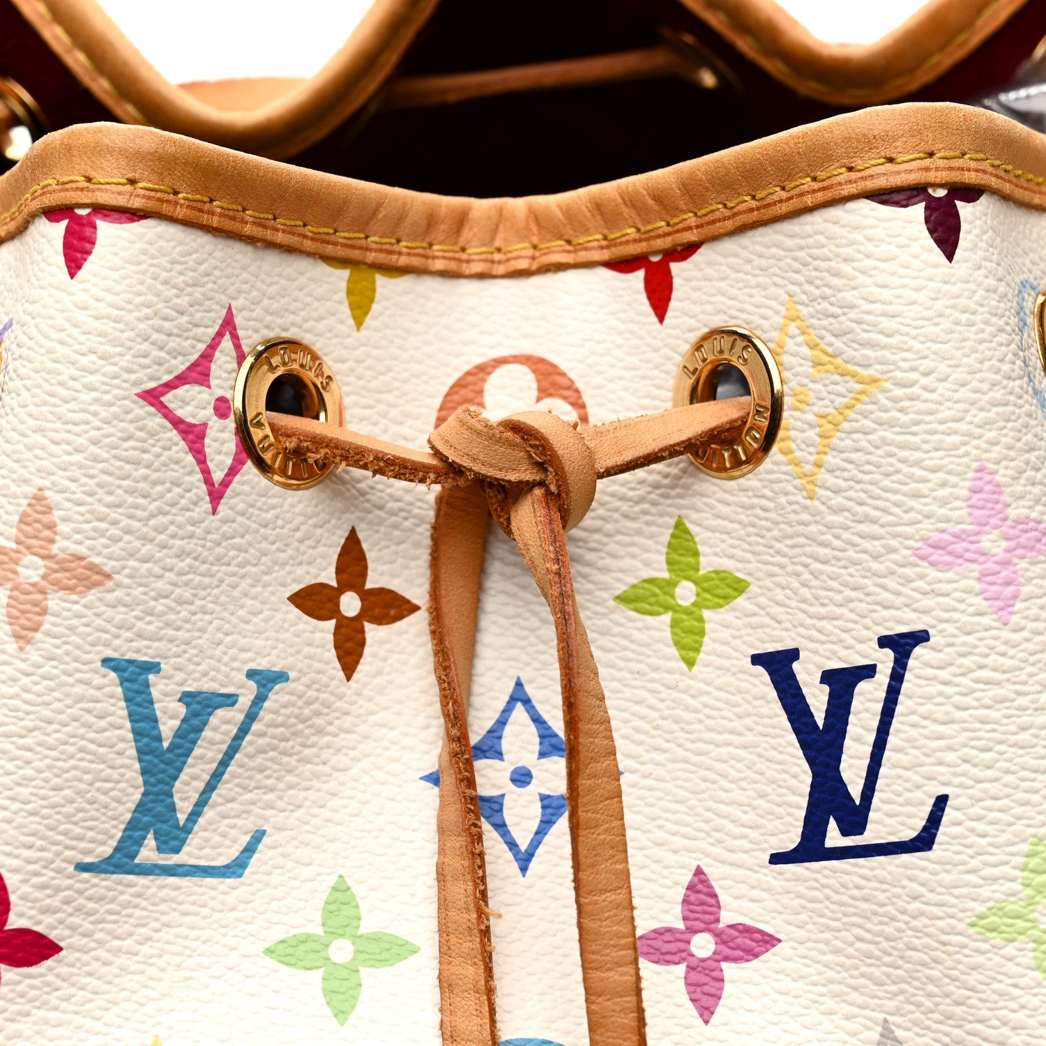 Monogram Multicolor Petit Noe White