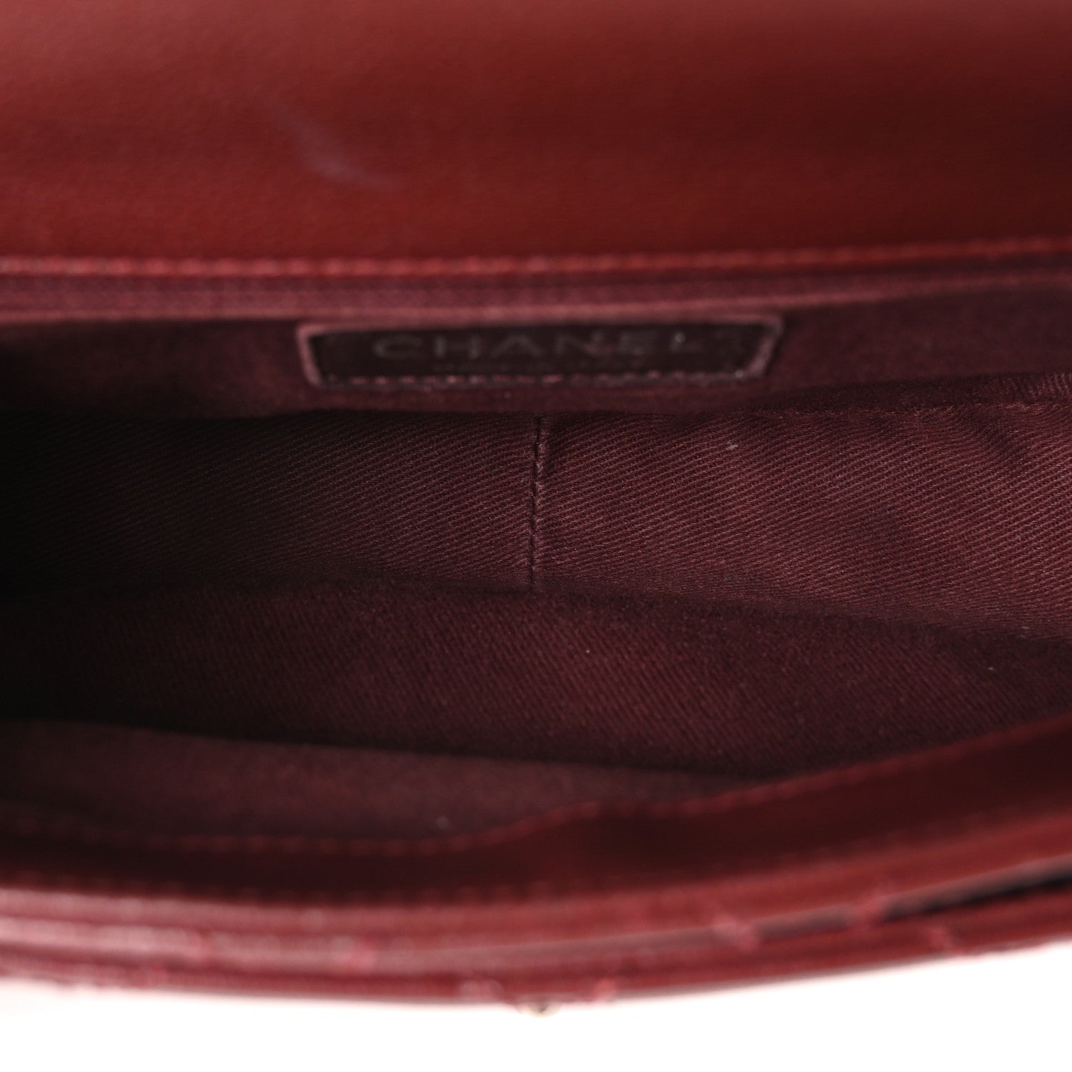 Shiny Goatskin Quilted Small Double Carry Waist Chain Flap Burgundy
