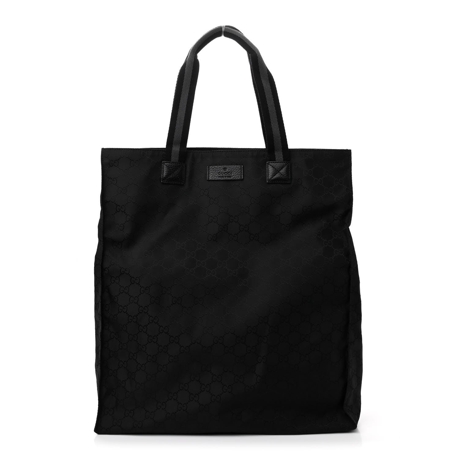 Nylon Monogram Vertical Tote Black