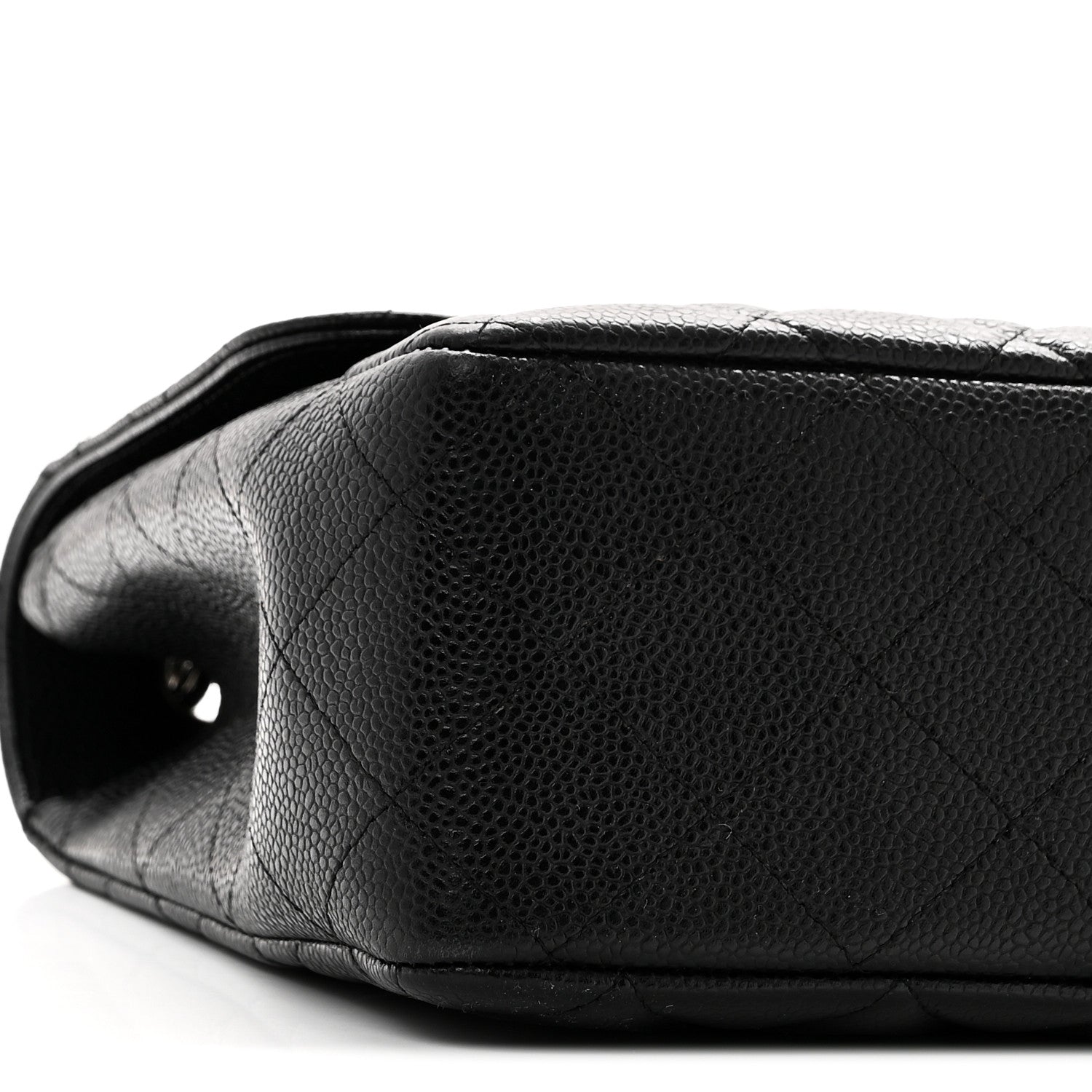 Caviar Quilted Jumbo Single Flap Black