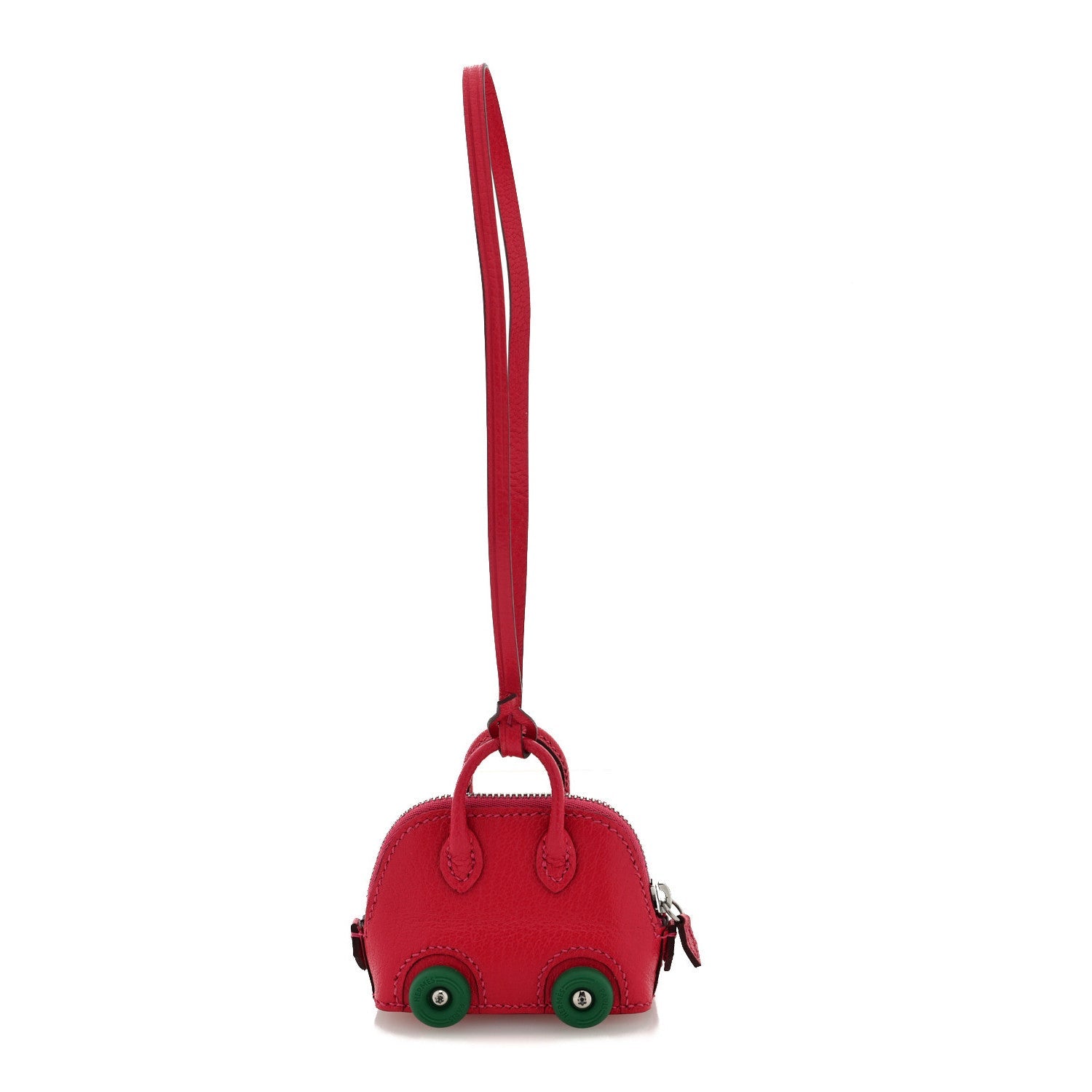Chevre Chamkila Bolide On Wheels Bag Charm Rose Extreme Vert Vertigo