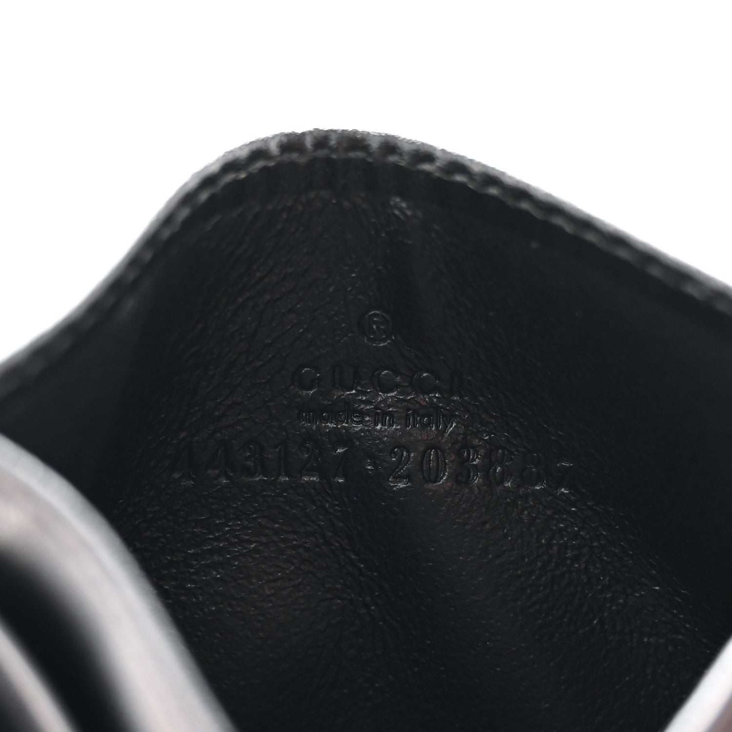 Calfskin Matelasse GG Marmont Card Holder Black