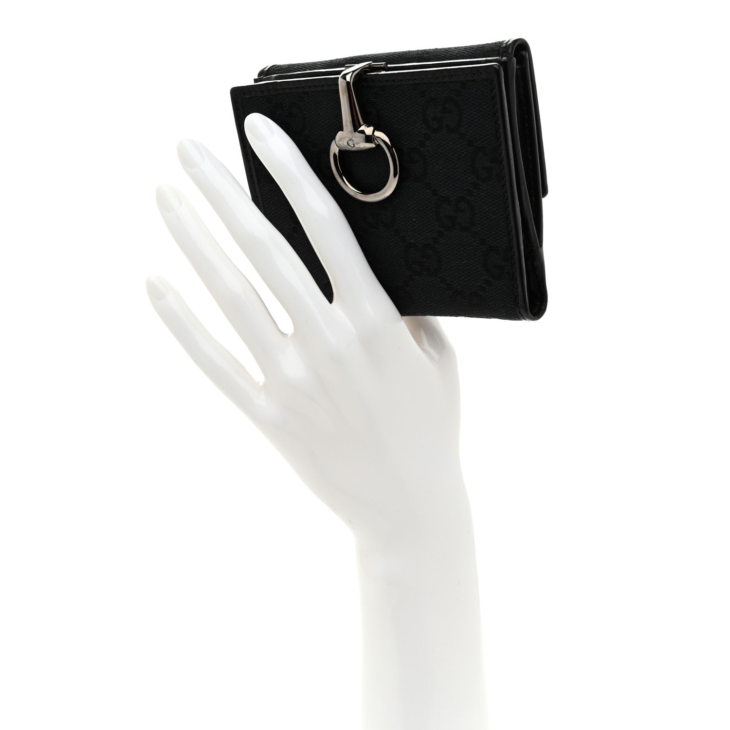 Monogram Glam French Flap Wallet Black