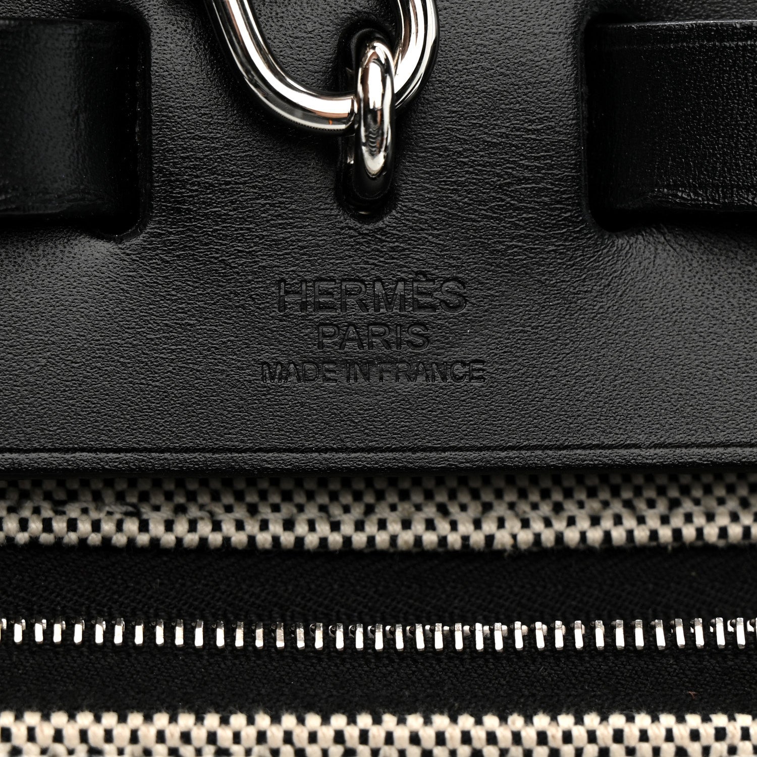 Toile H Berline Vache Hunter Herbag Zip PM 31 Black Ecru