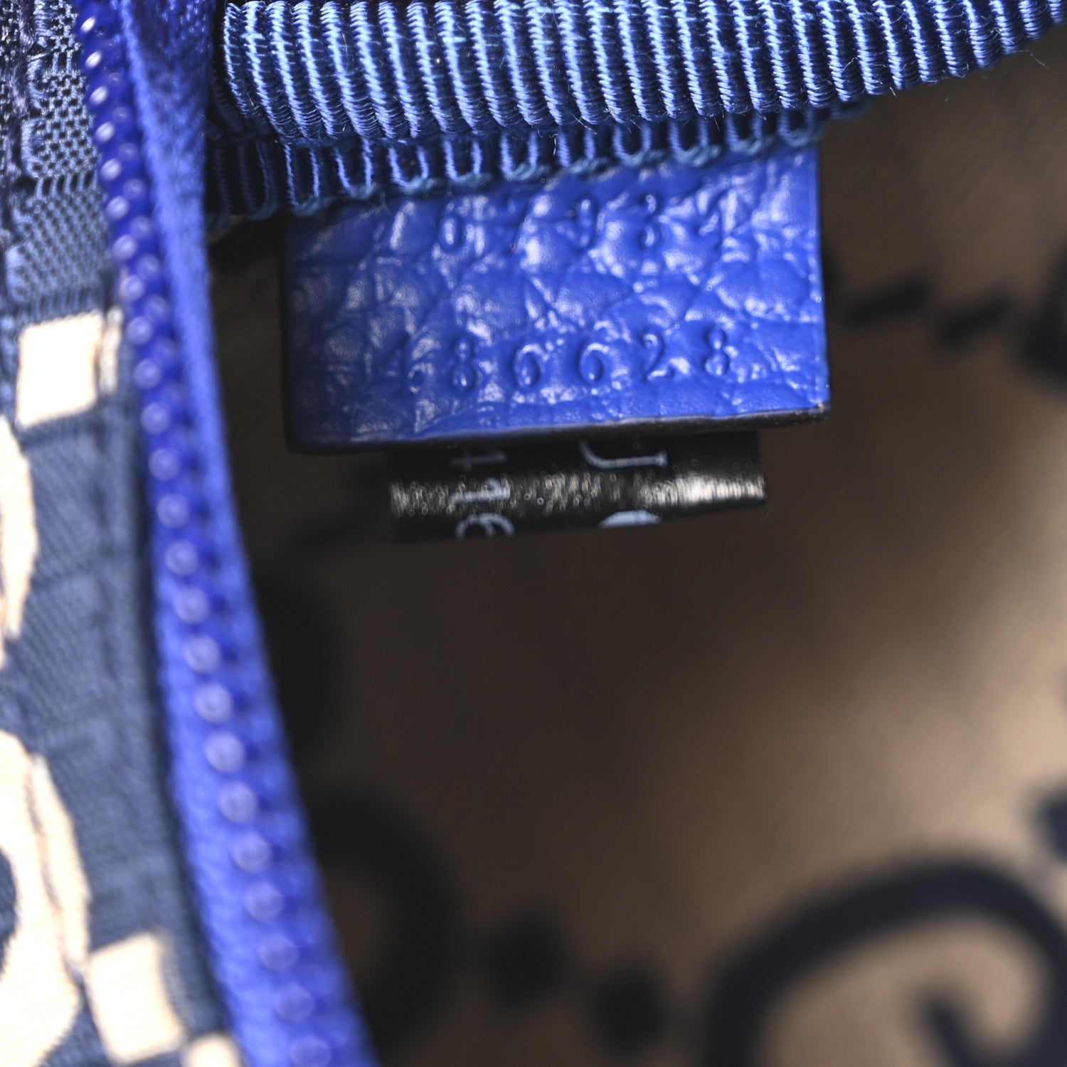 Recycled Polyester Monogram Jumbo GG Belt Bag Blue