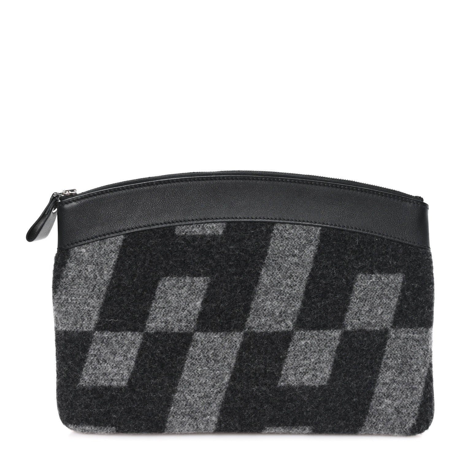 Cashmere Sac Bazar Pouch PM Black Grey