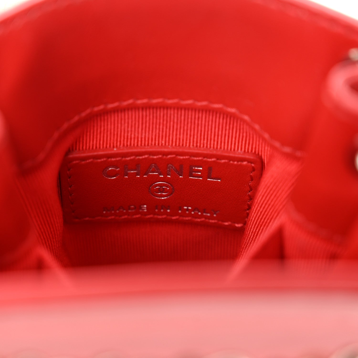 Patent Crossbody CC Phone Holder Red