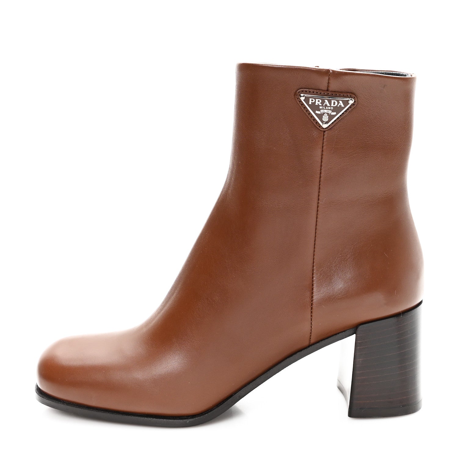 Vitello Triangle Ankle Boots 36.5 Cognac