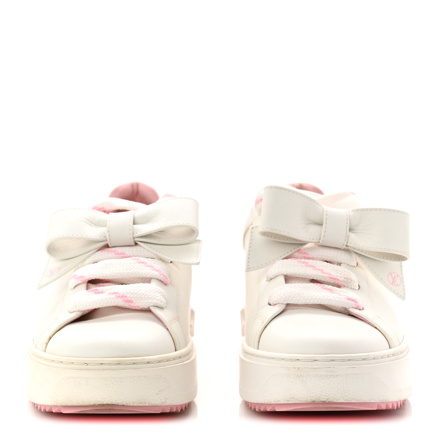 Time Out Bow Sneakers 37.5 White Pink