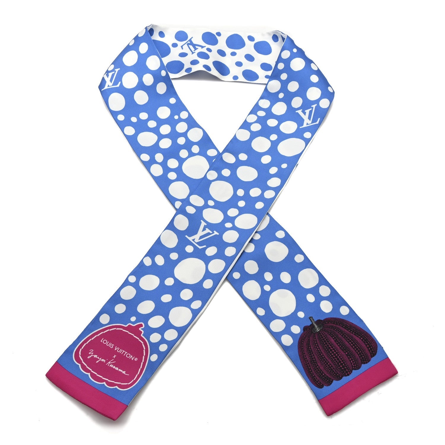 LV x YK Infinity Dots Bandeau Blue White