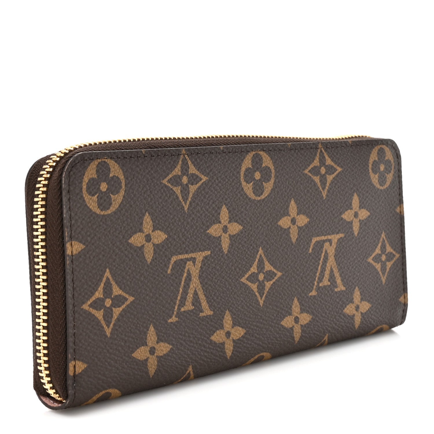 Monogram Clemence Wallet Rose Ballerine