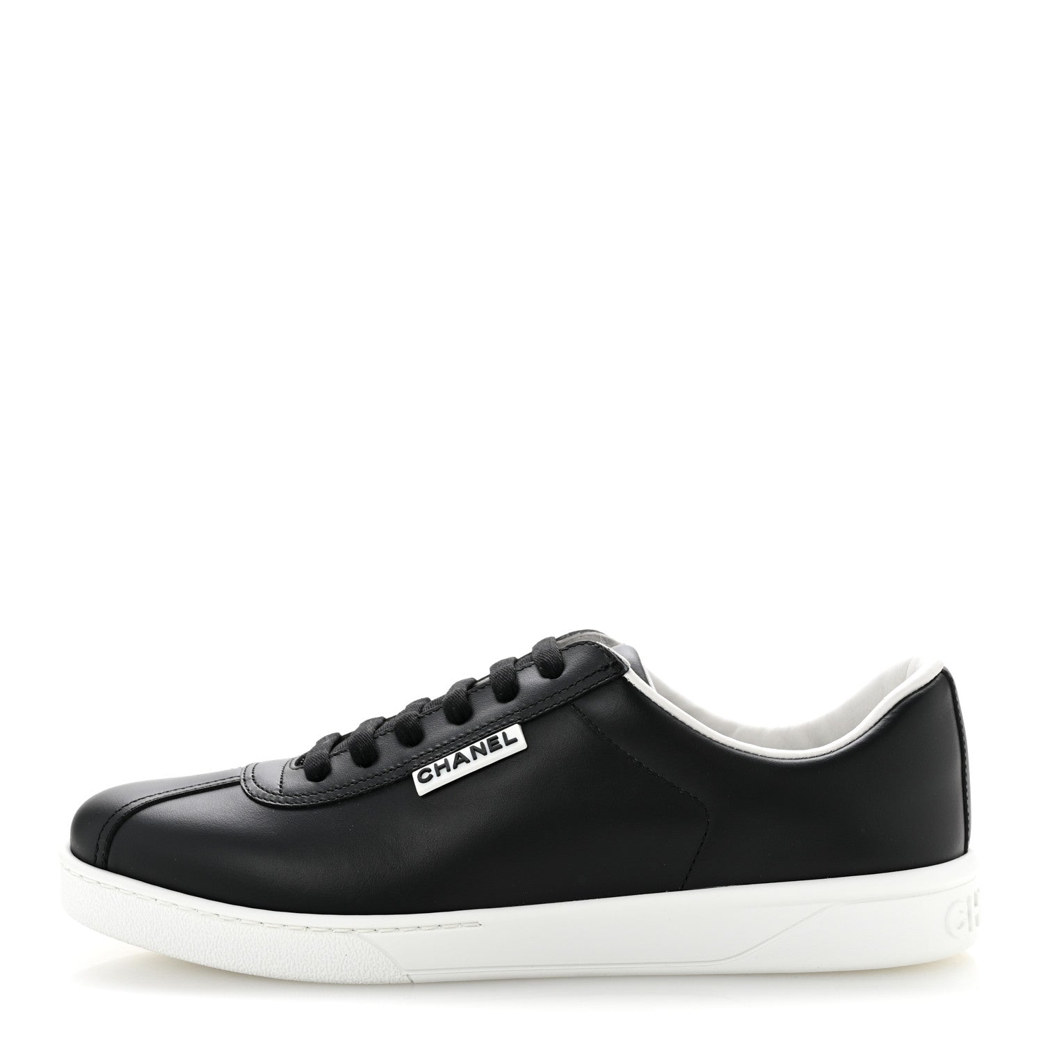 Calfskin CC Uniform Womens Sneakers 40 Black