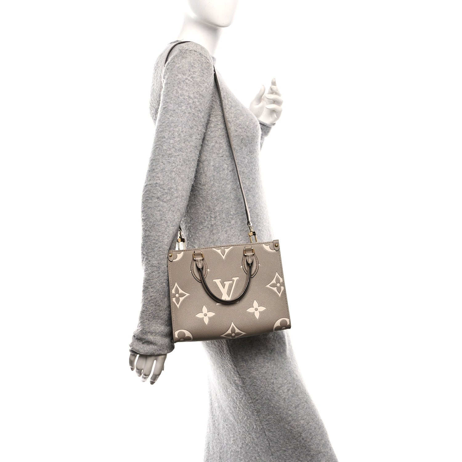 Empreinte Monogram Giant Onthego PM Tourterelle Creme