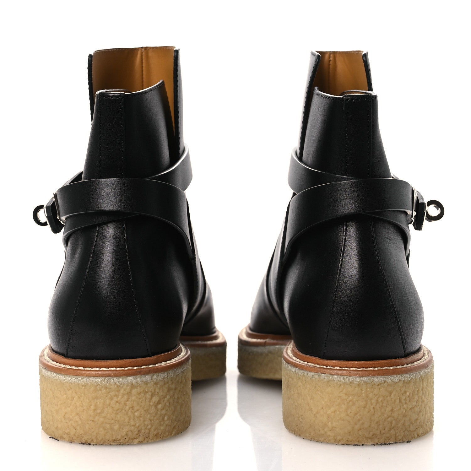 Calfskin Follow Ankle Boots 41 Black