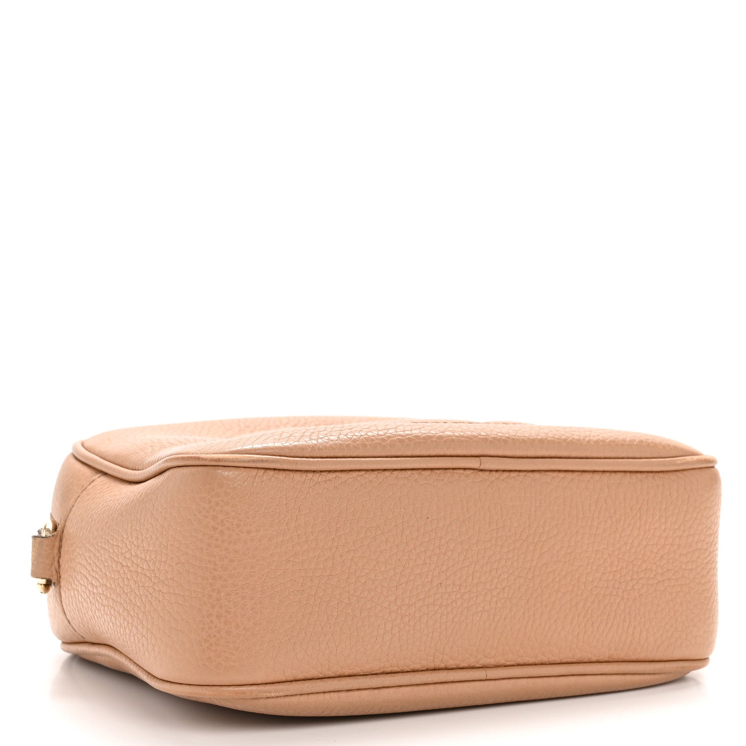 Pebbled Calfskin Small Soho Disco Bag Camelia
