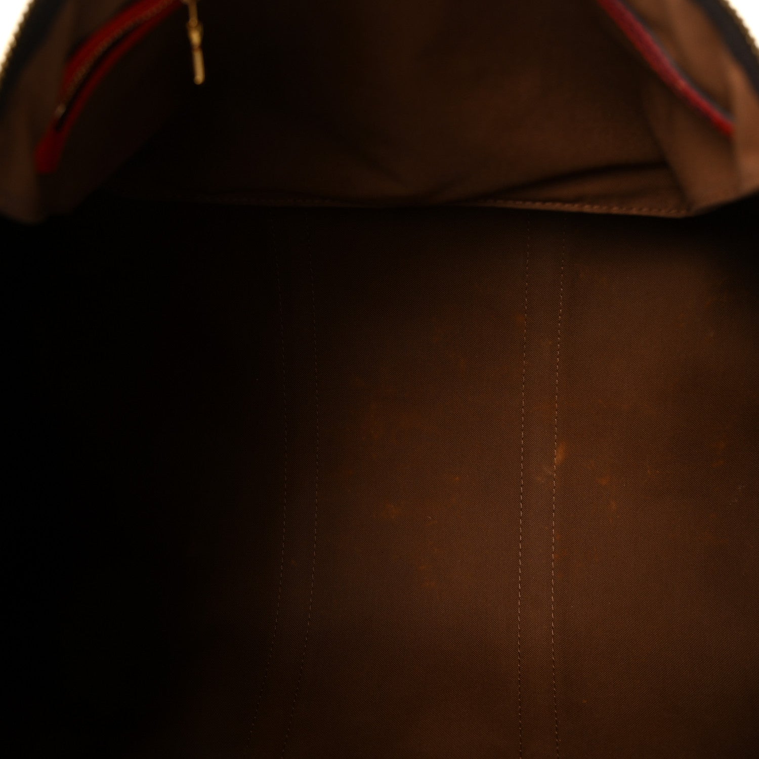 Calfskin Monogram Keepall Bandouliere 50 Coquelicot