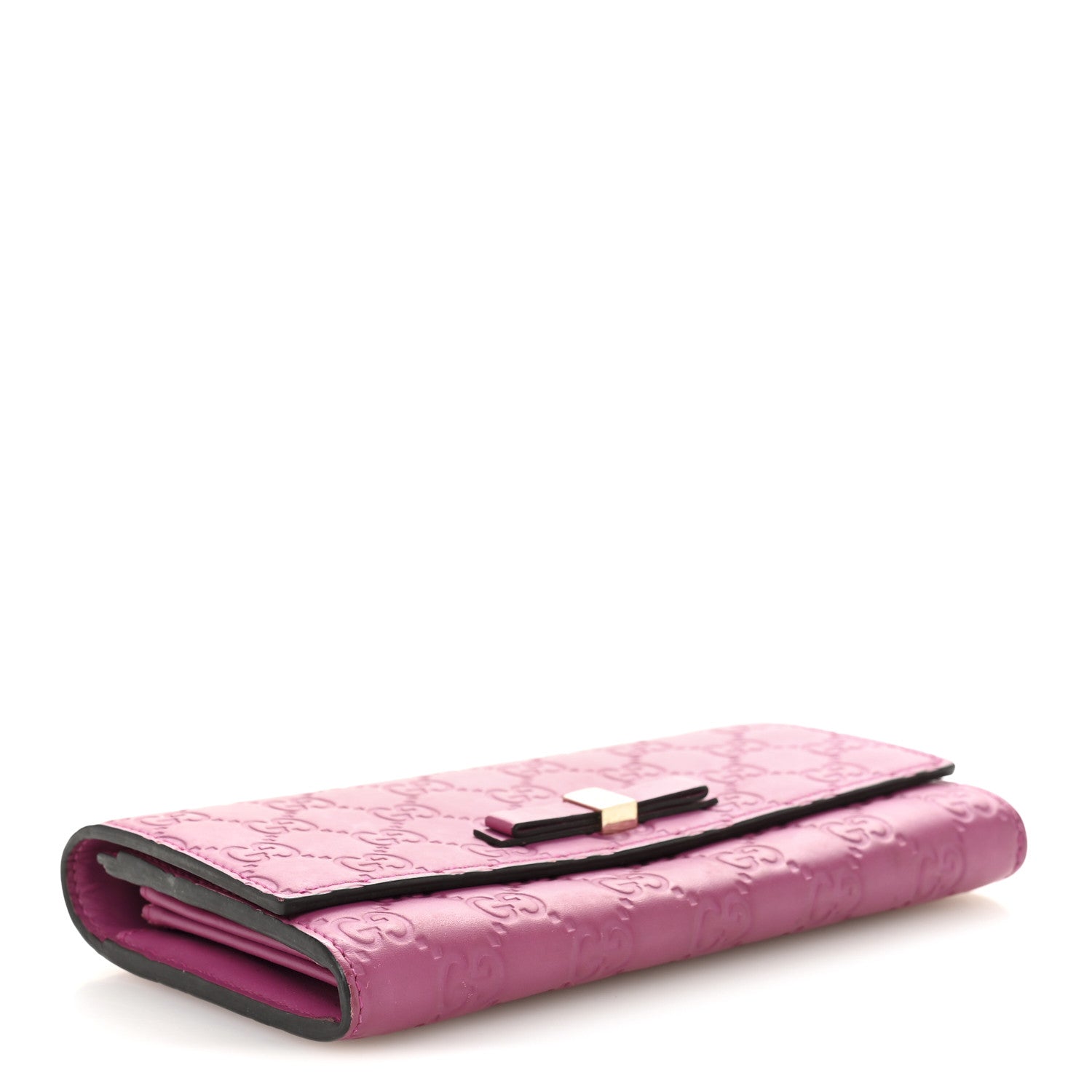 Guccissima Signature Bowy Continental Wallet Peonia Flower