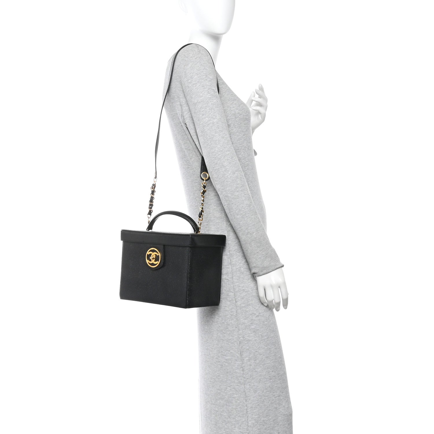 Caviar Vanity Train Case Black