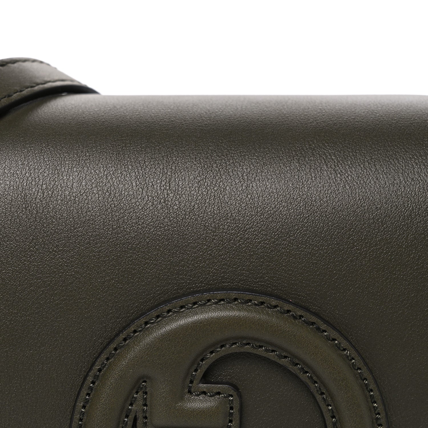 Roxy Calfskin Medium Blondie Top Handle Bag Forest Green