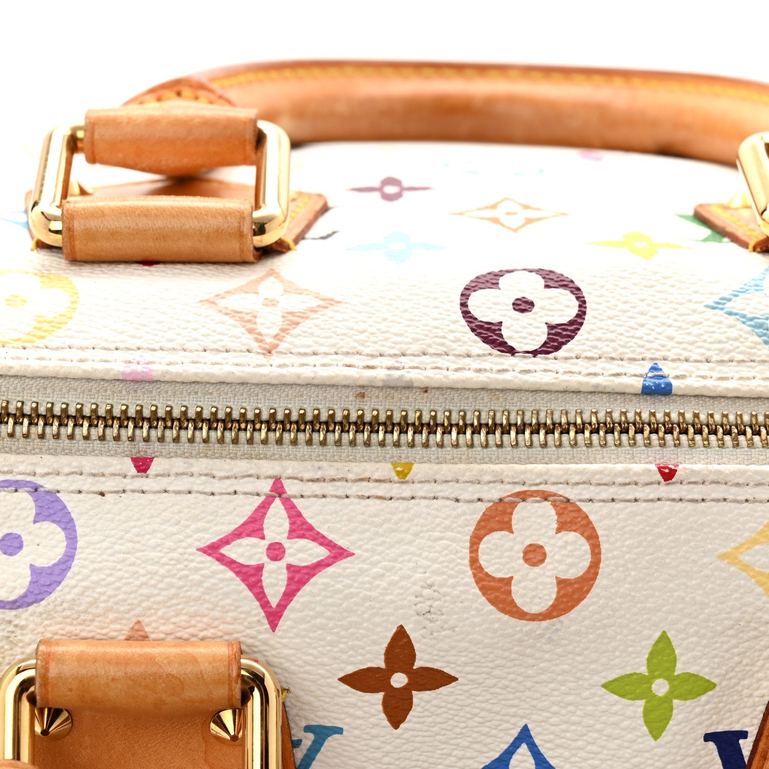 Monogram Multicolor Speedy 30 White