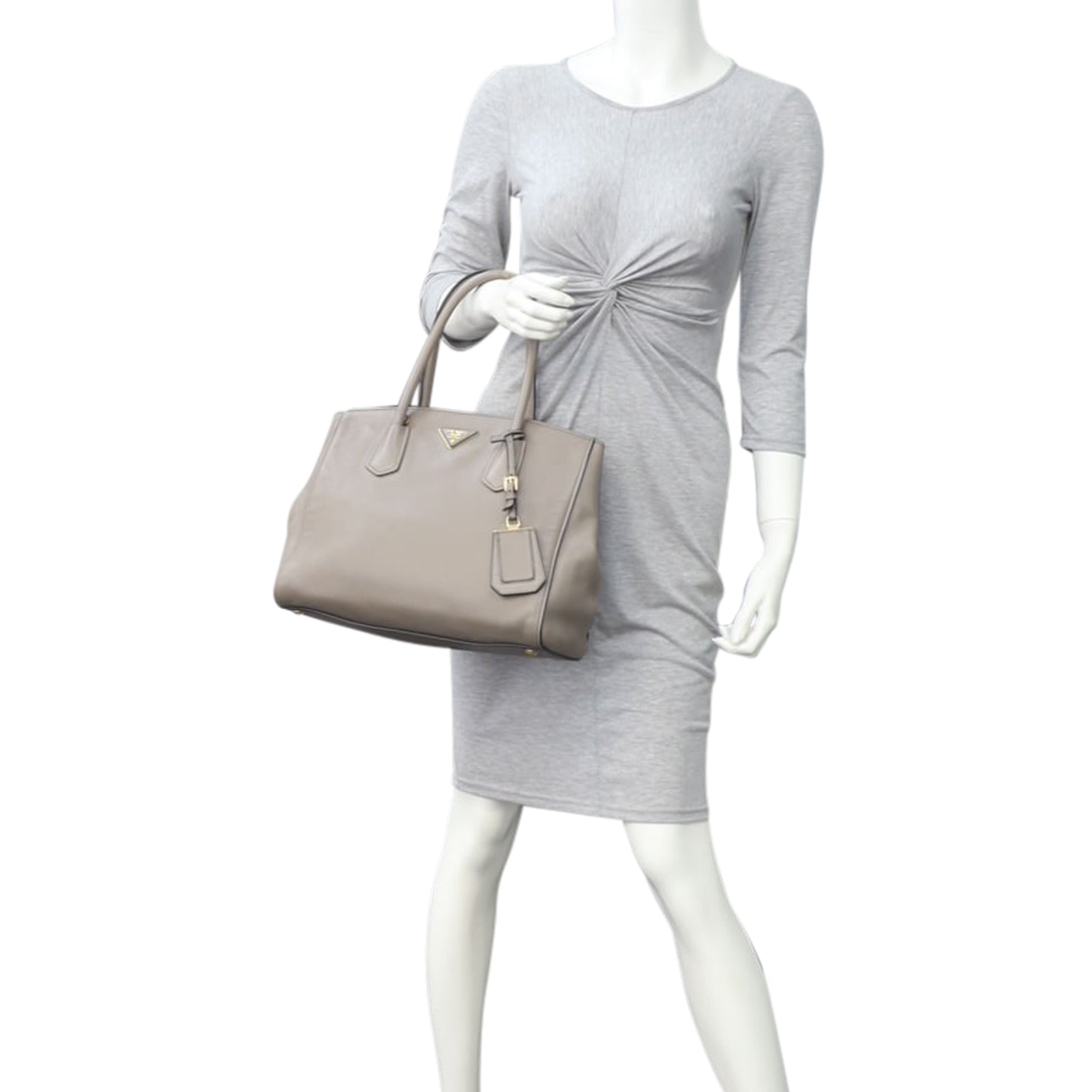 Prada Vitello Grain Shopping Tote