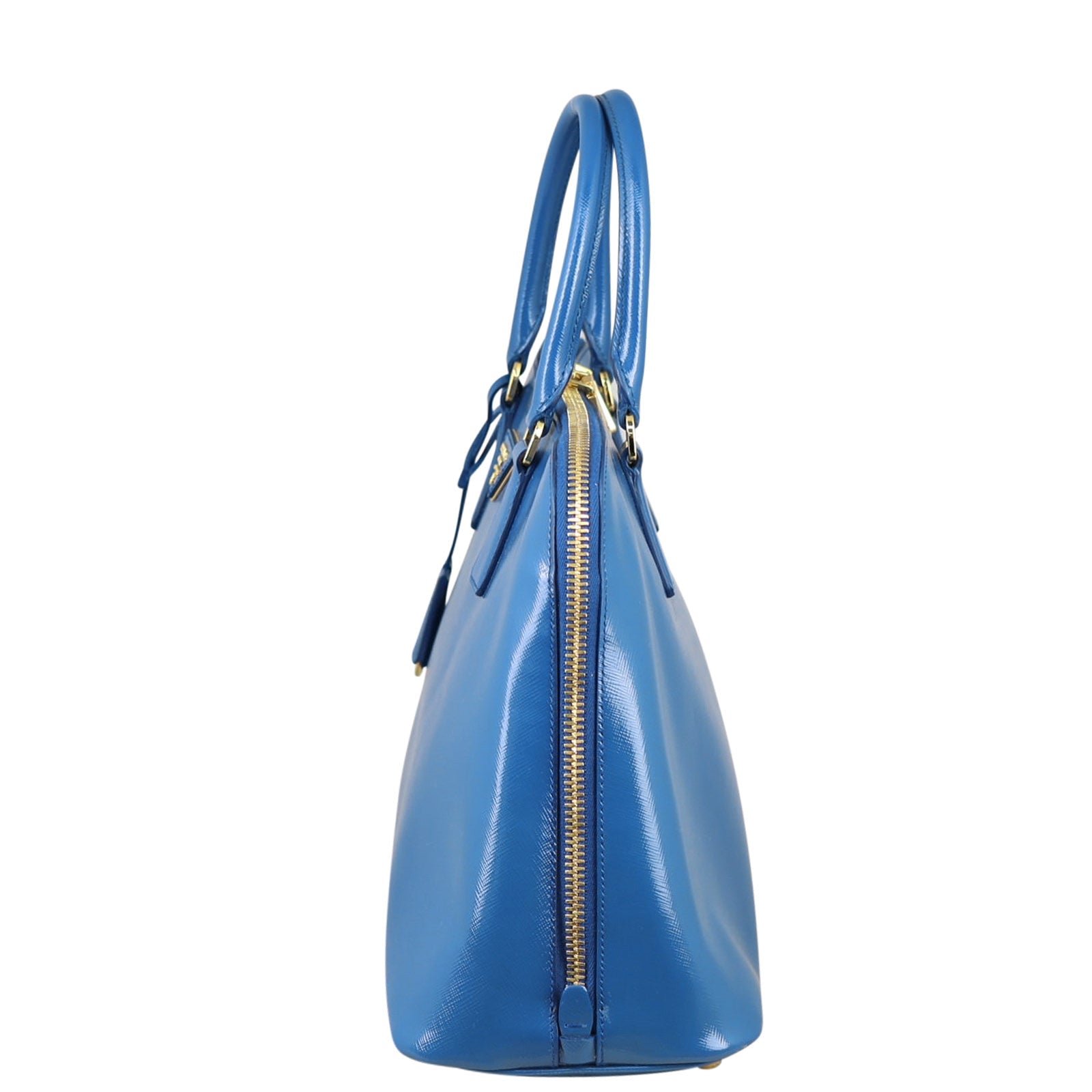 Prada Saffiano Vernice Bauletto Bag