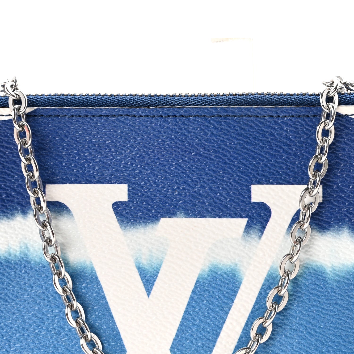 Monogram Giant Escale Double Zip Pochette Blue
