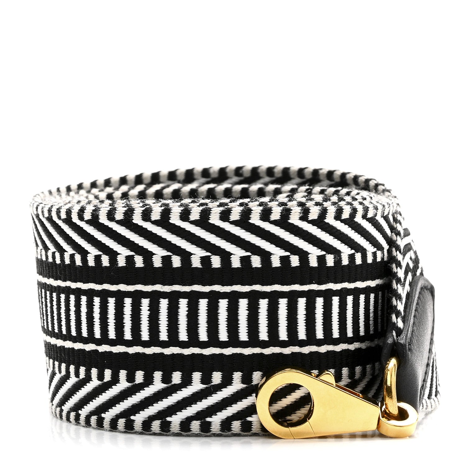 Toile Swift 50mm Sangle Cavale Shoulder Strap Black Ecru