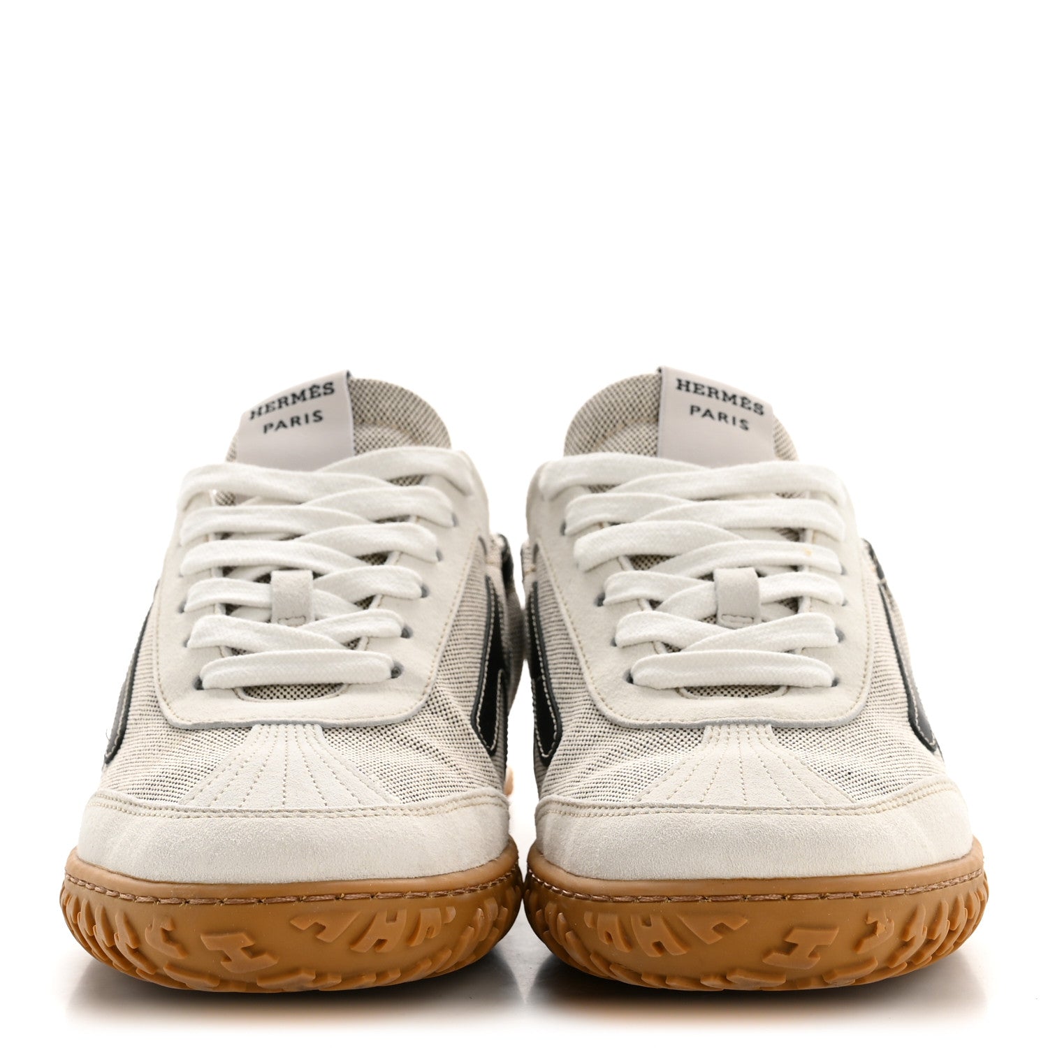 H Canvas Suede Goatskin Calfskin Jet Sneakers 37.5 Multicolor Prunoir