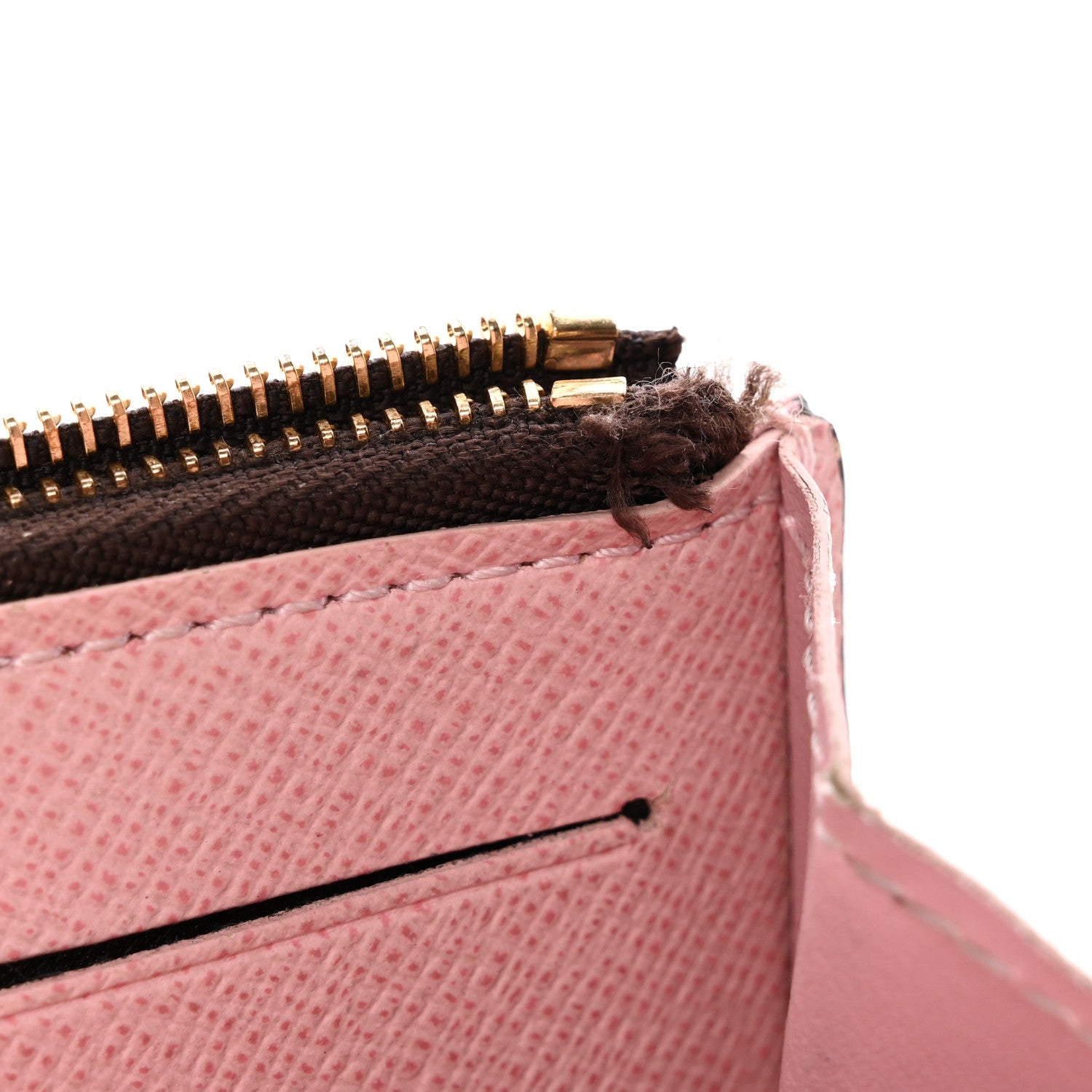 Damier Ebene Rosalie Coin Purse Rose Ballerine