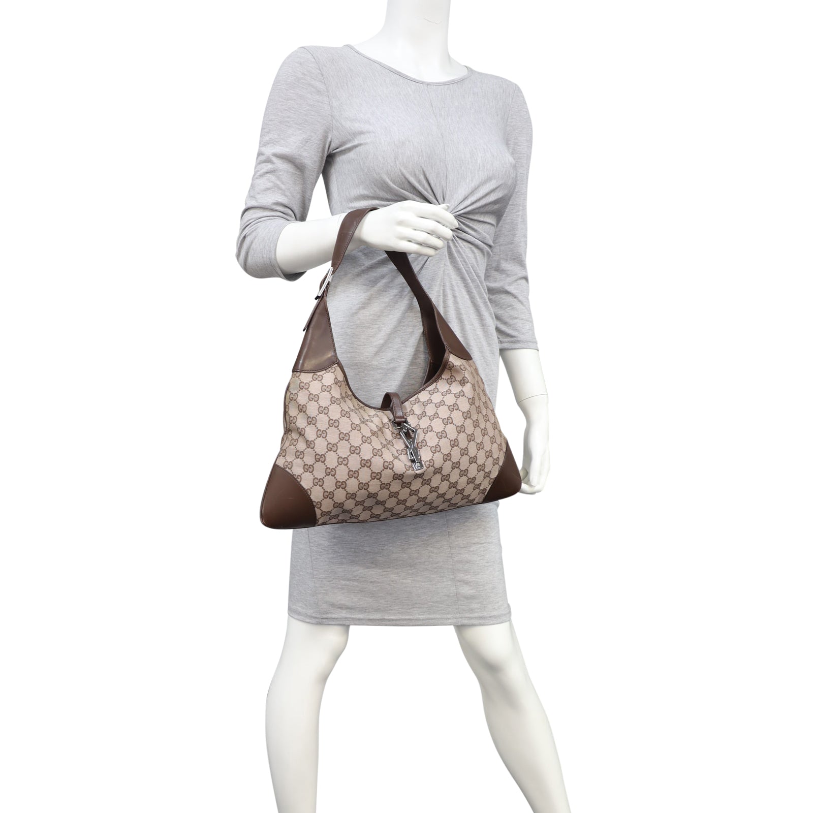 Gucci GG Canvas Jackie O Hobo
