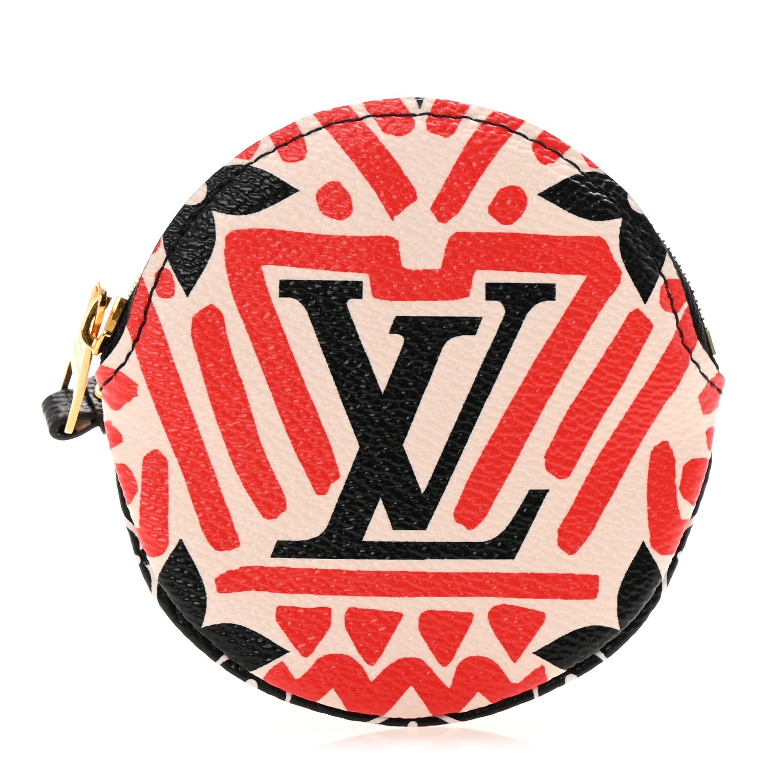 Monogram Giant Crafty Round Coin Purse Creme Rouge