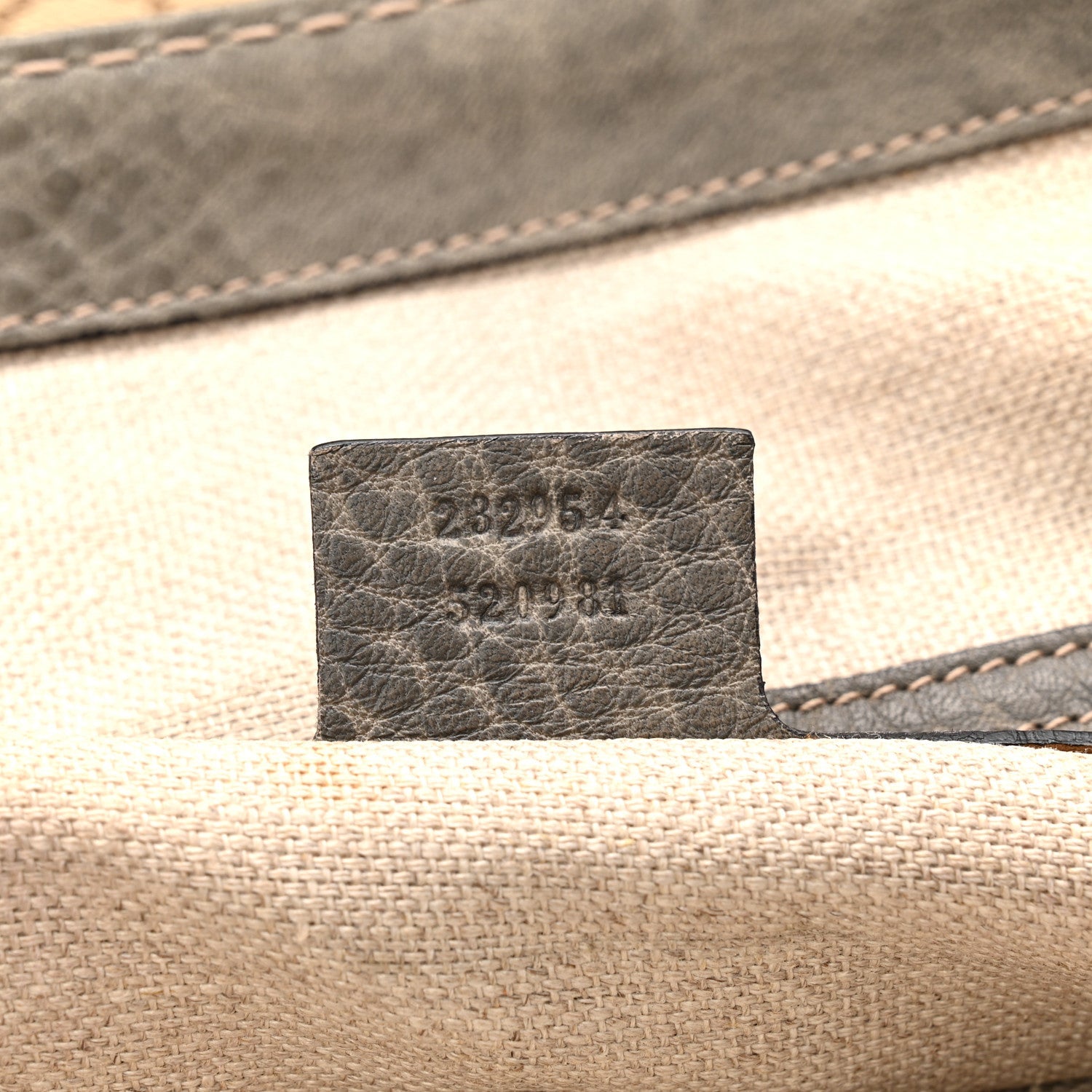 Monogram Large Sunset Tote  Brown Grey