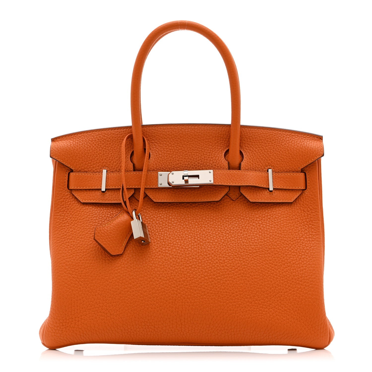 Taurillon Clemence Birkin 30 Orange