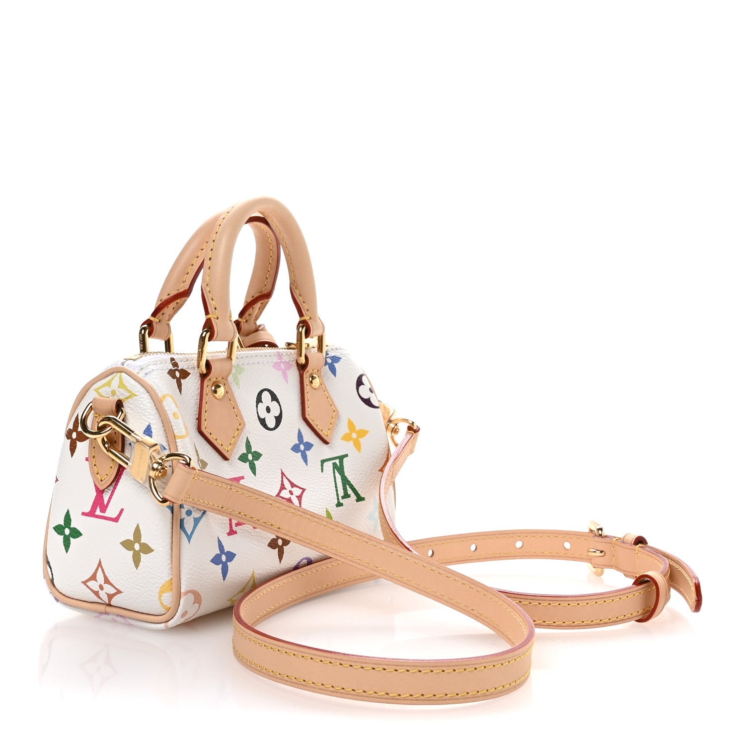 LV X TM Monogram Multicolor Nano Speedy White
