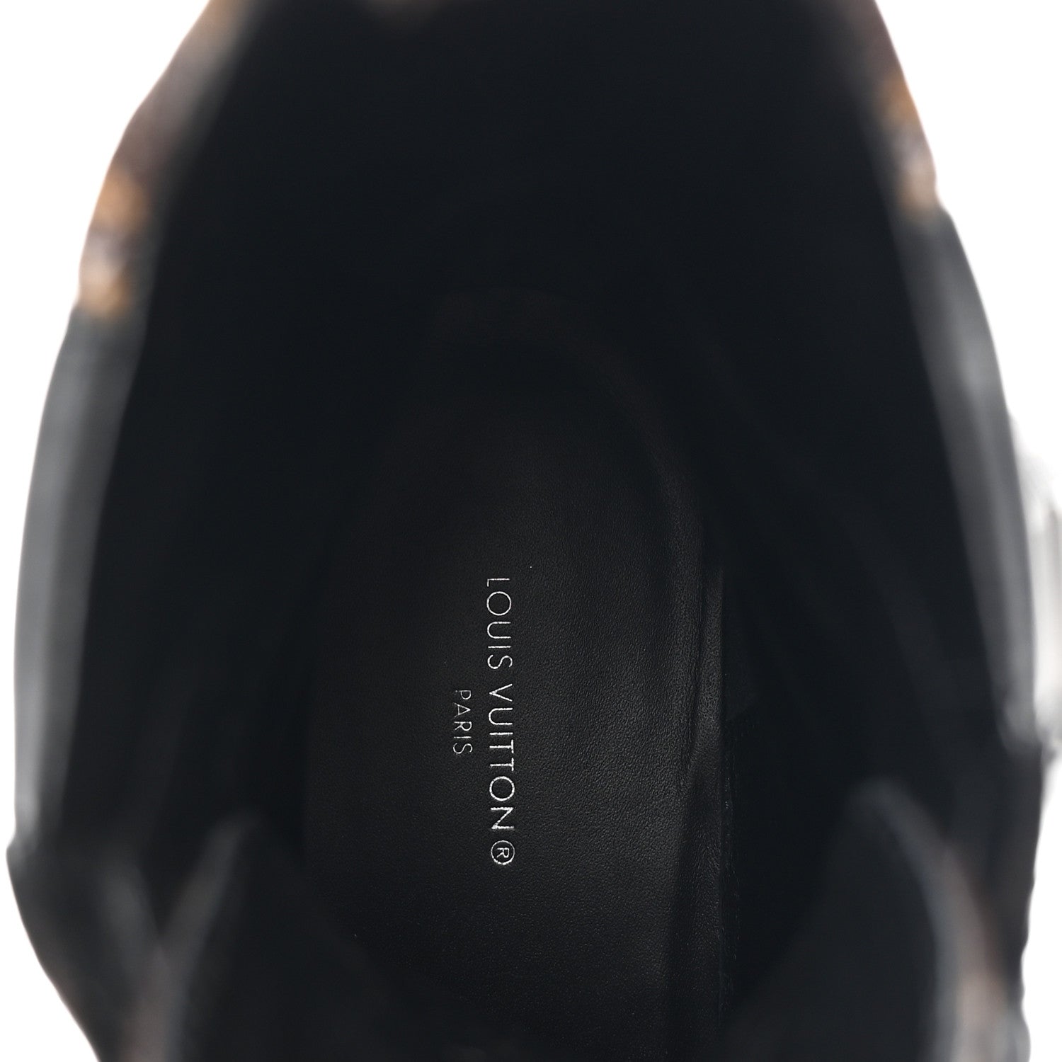 Suede Calfskin Monogram Laureate Platform Desert Boots 36 Black