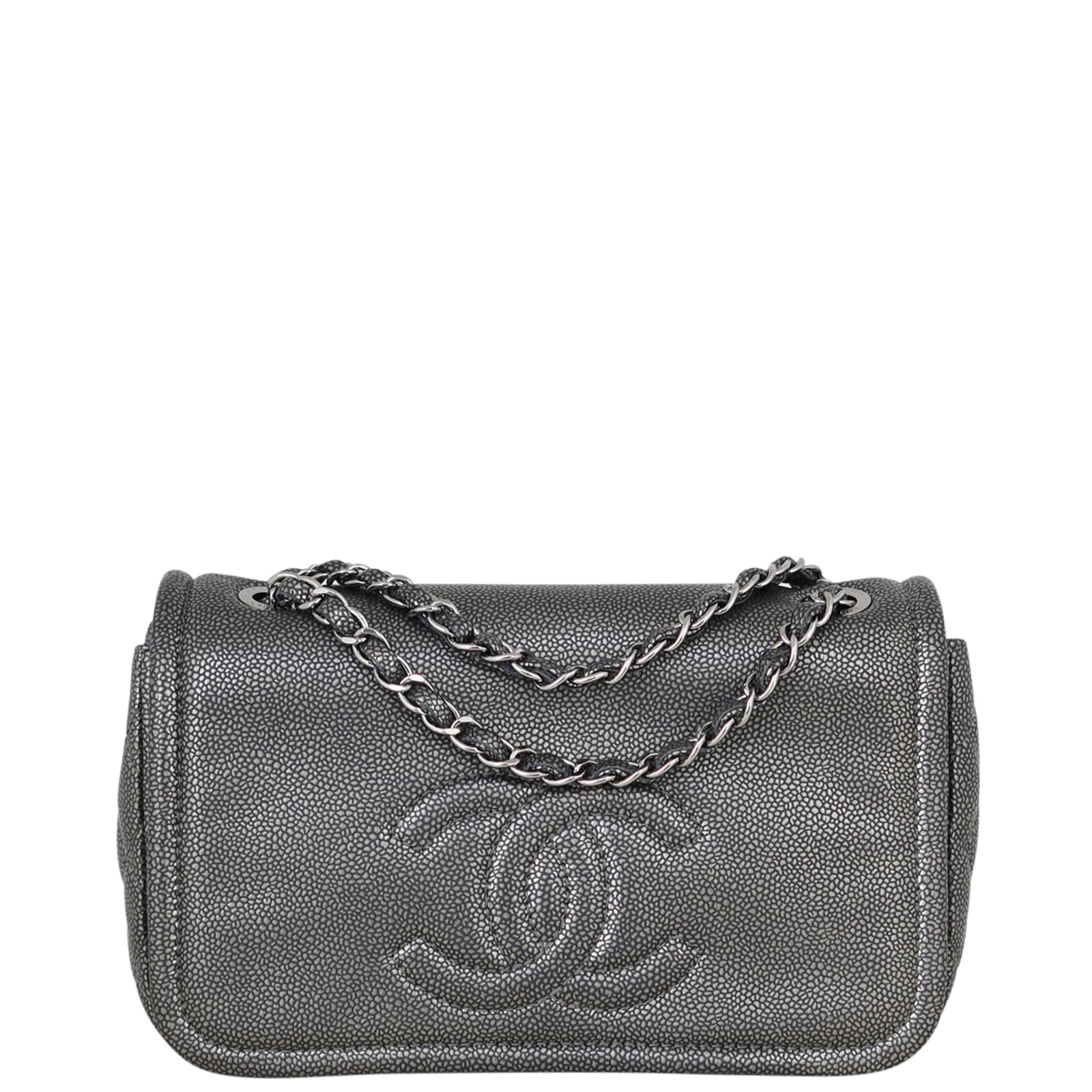 Chanel CC Timeless Flap Bag | Grey