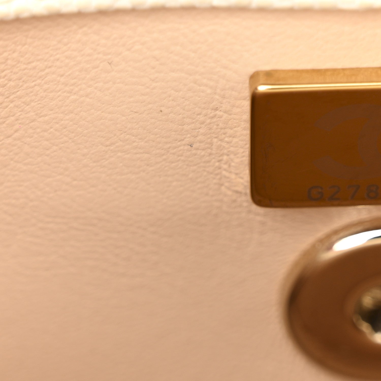 Caviar Quilted Mini Coco Handle Flap White