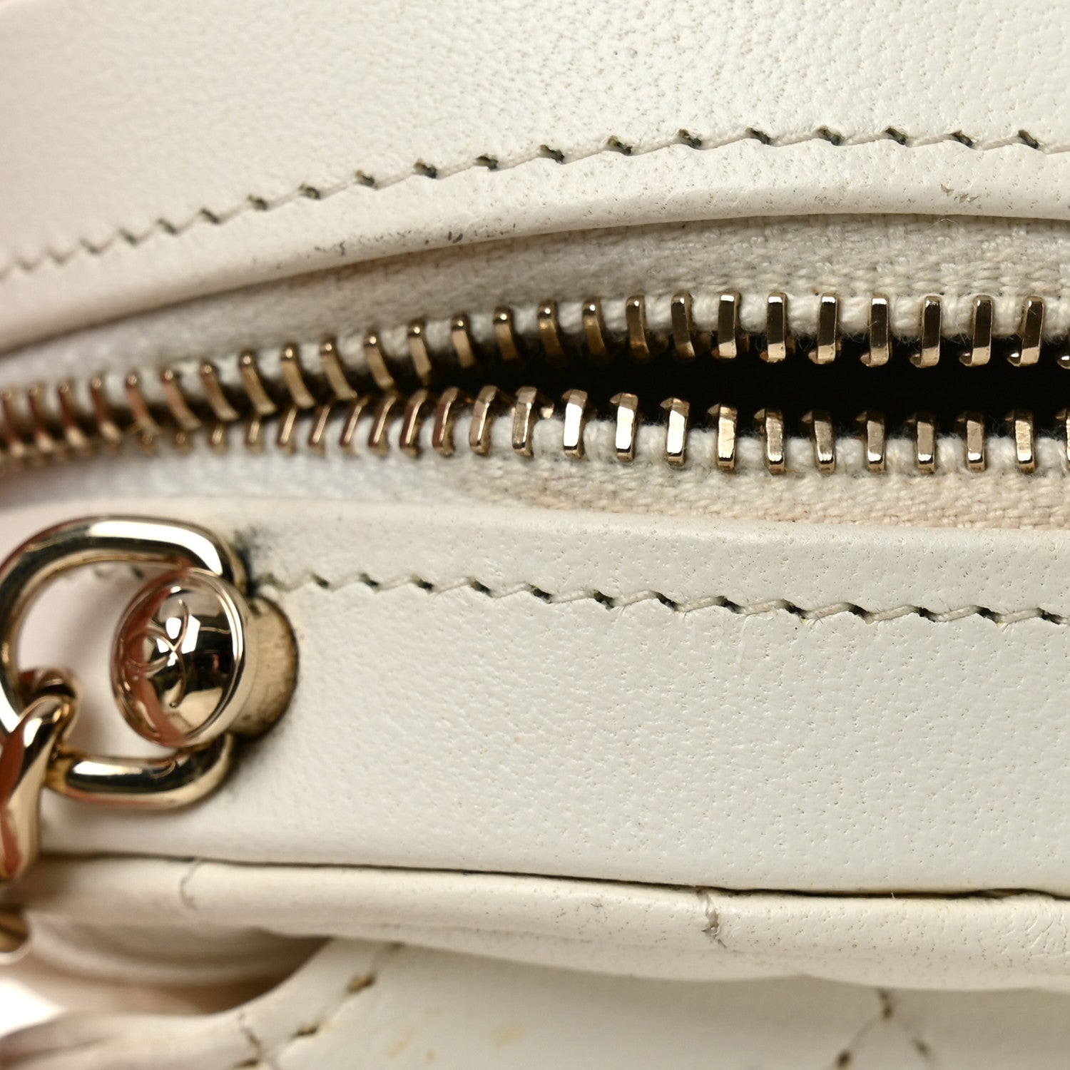 Lambskin Quilted CC In Love Heart Clutch With Chain White