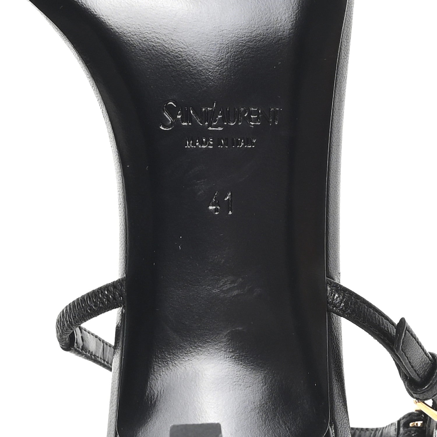 Satin Slingback Jaspe 55 Sandals  41 Black