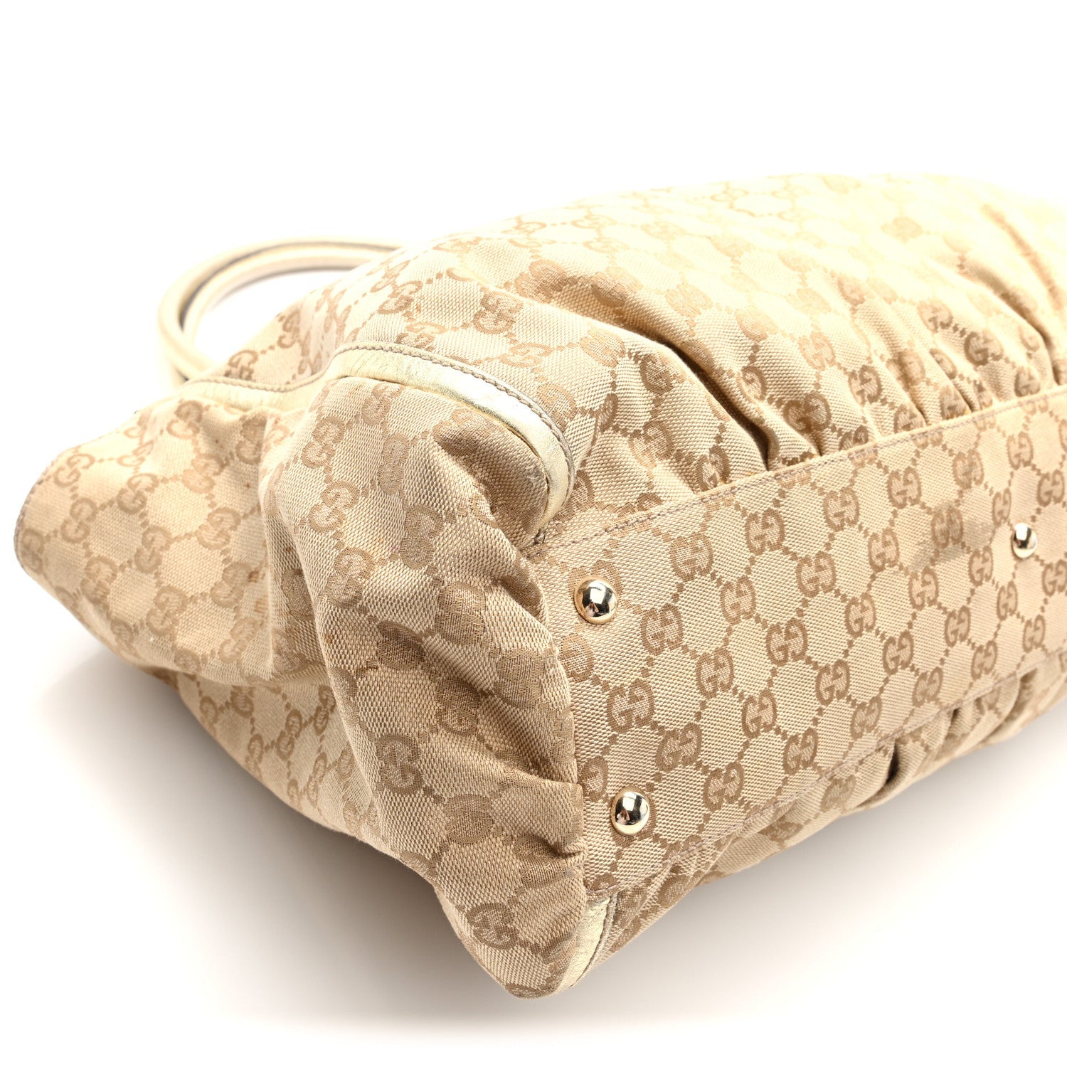 Monogram D Gold Tote Metallic Gold