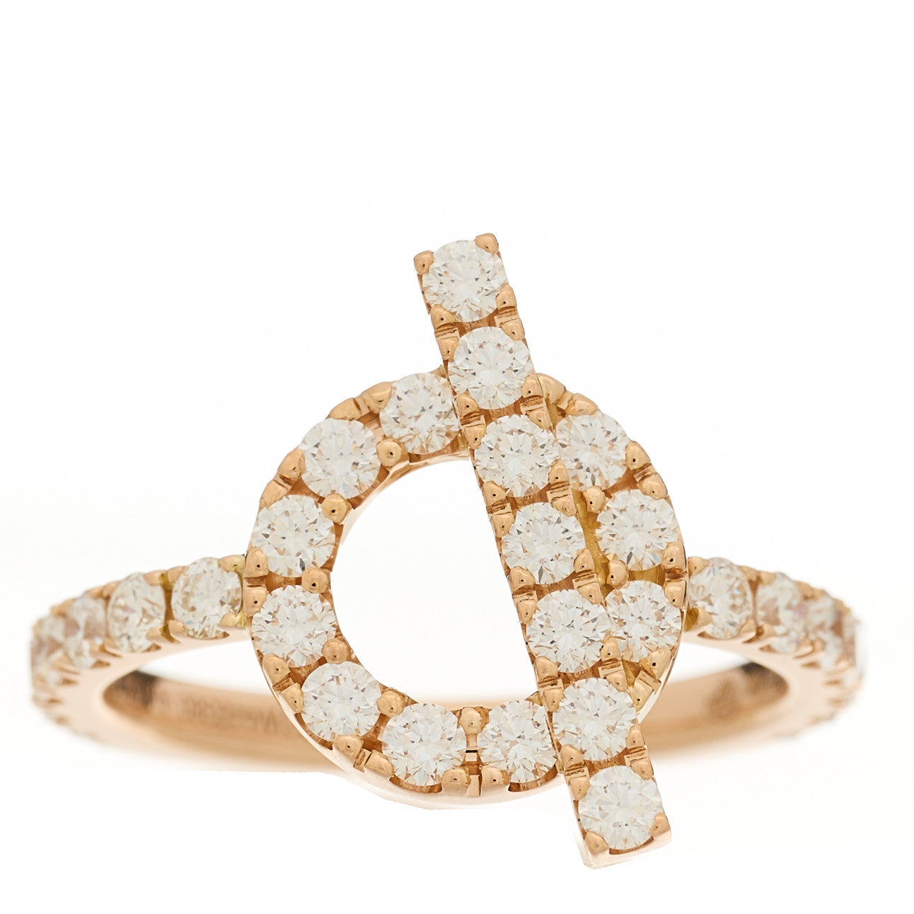 18K Rose Gold Diamond Finesse Ring 50 5.25