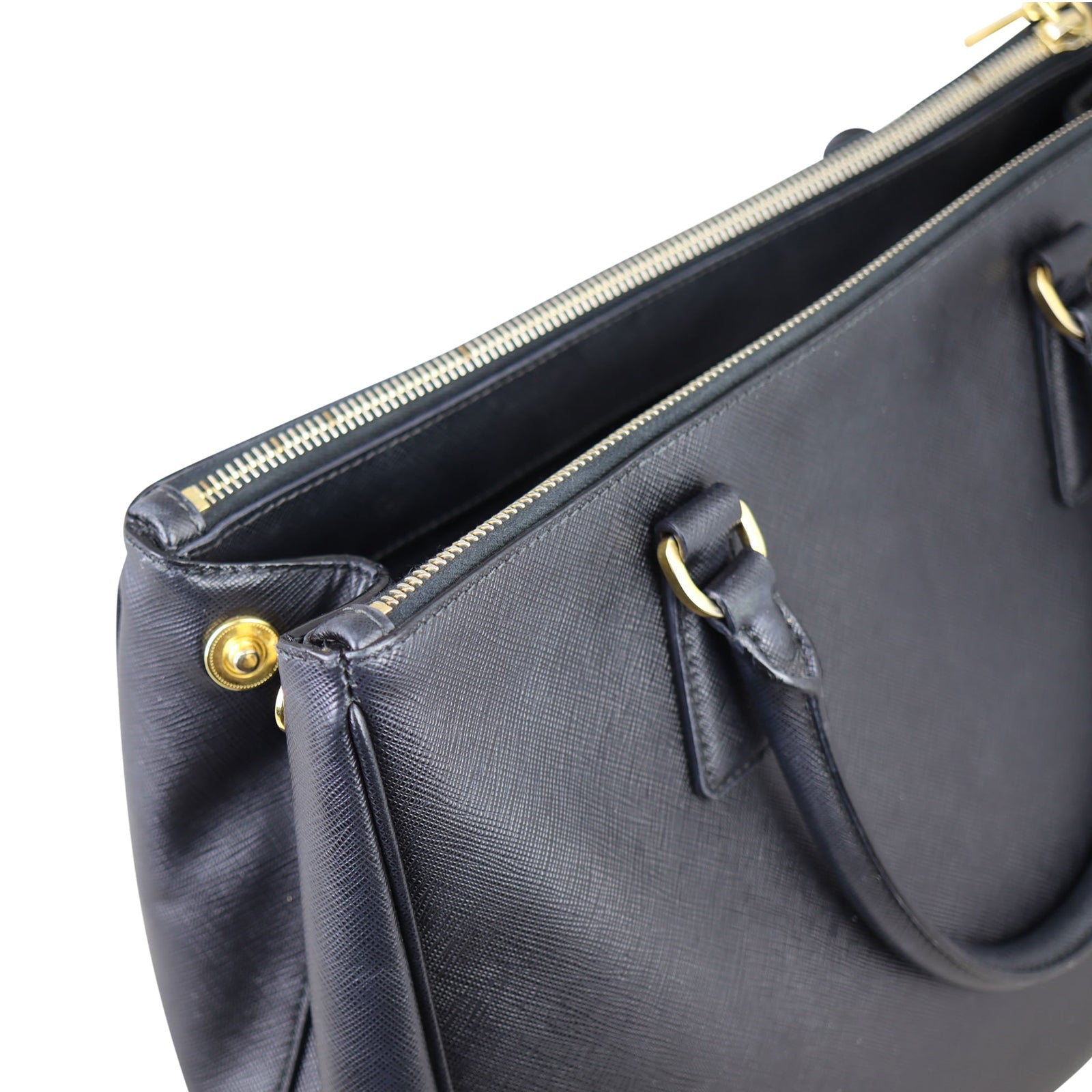 Prada Saffiano Lux Galleria Double Zip Tote Medium