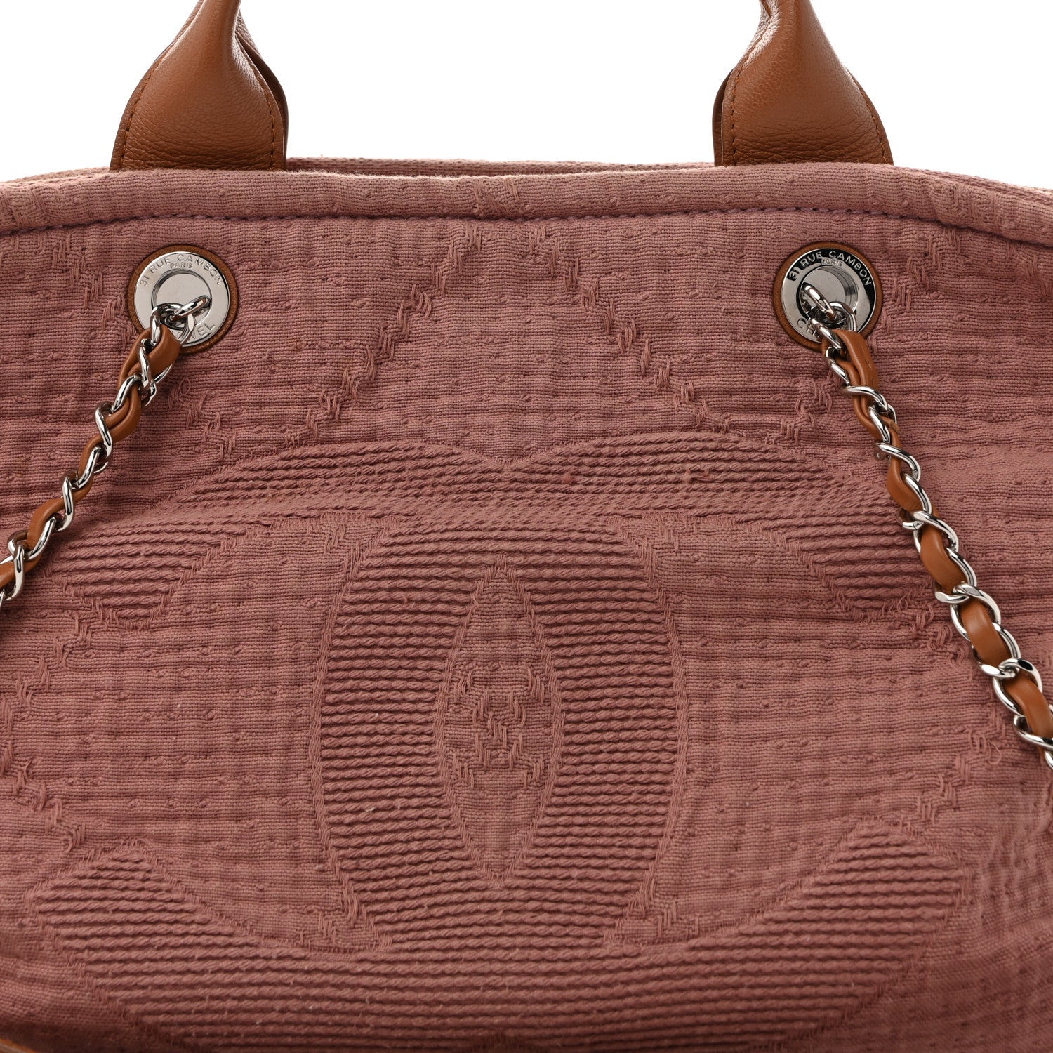 Canvas Large Double Face Tote Pink
