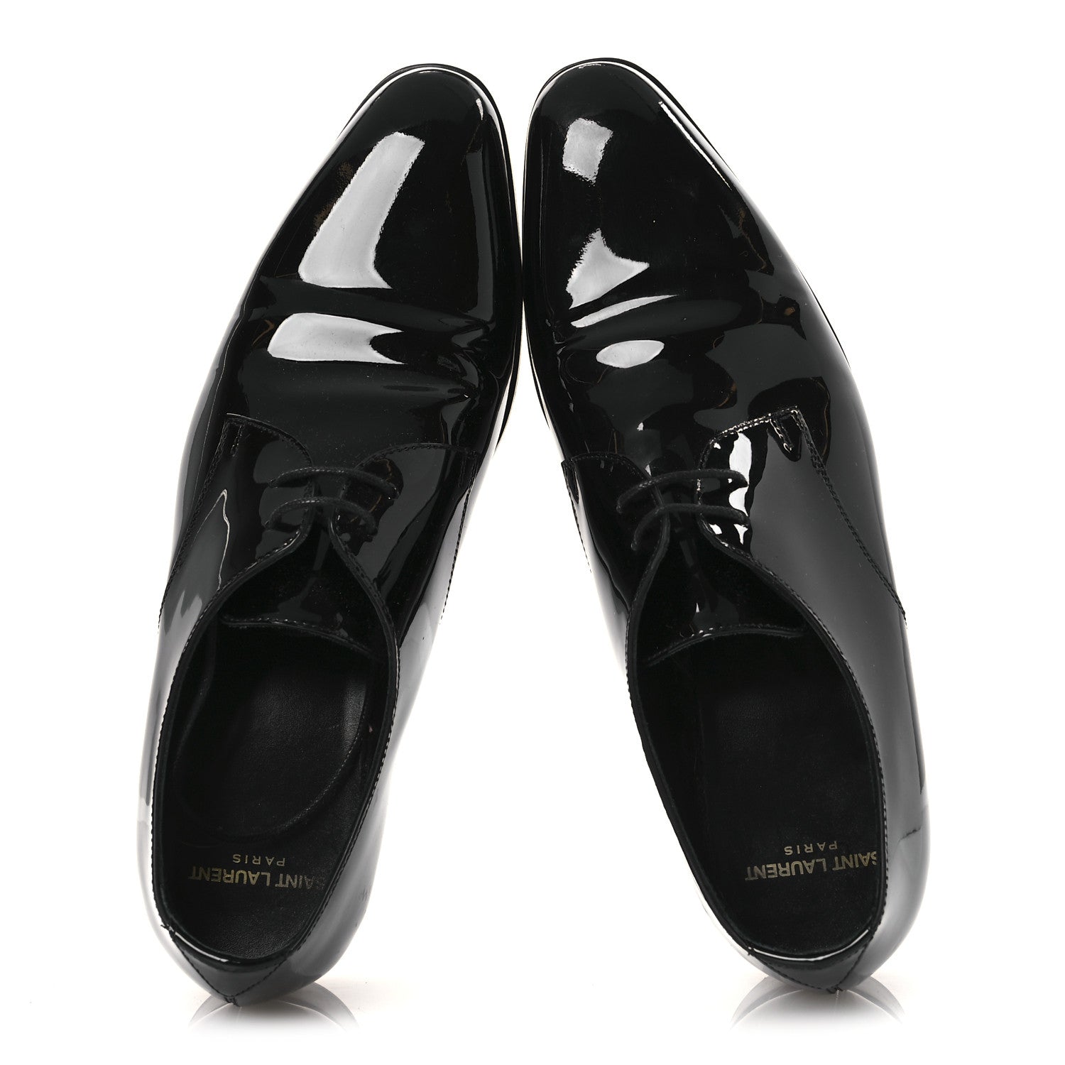 Patent Baltimora Lace Up Derby Shoes 39.5 Black