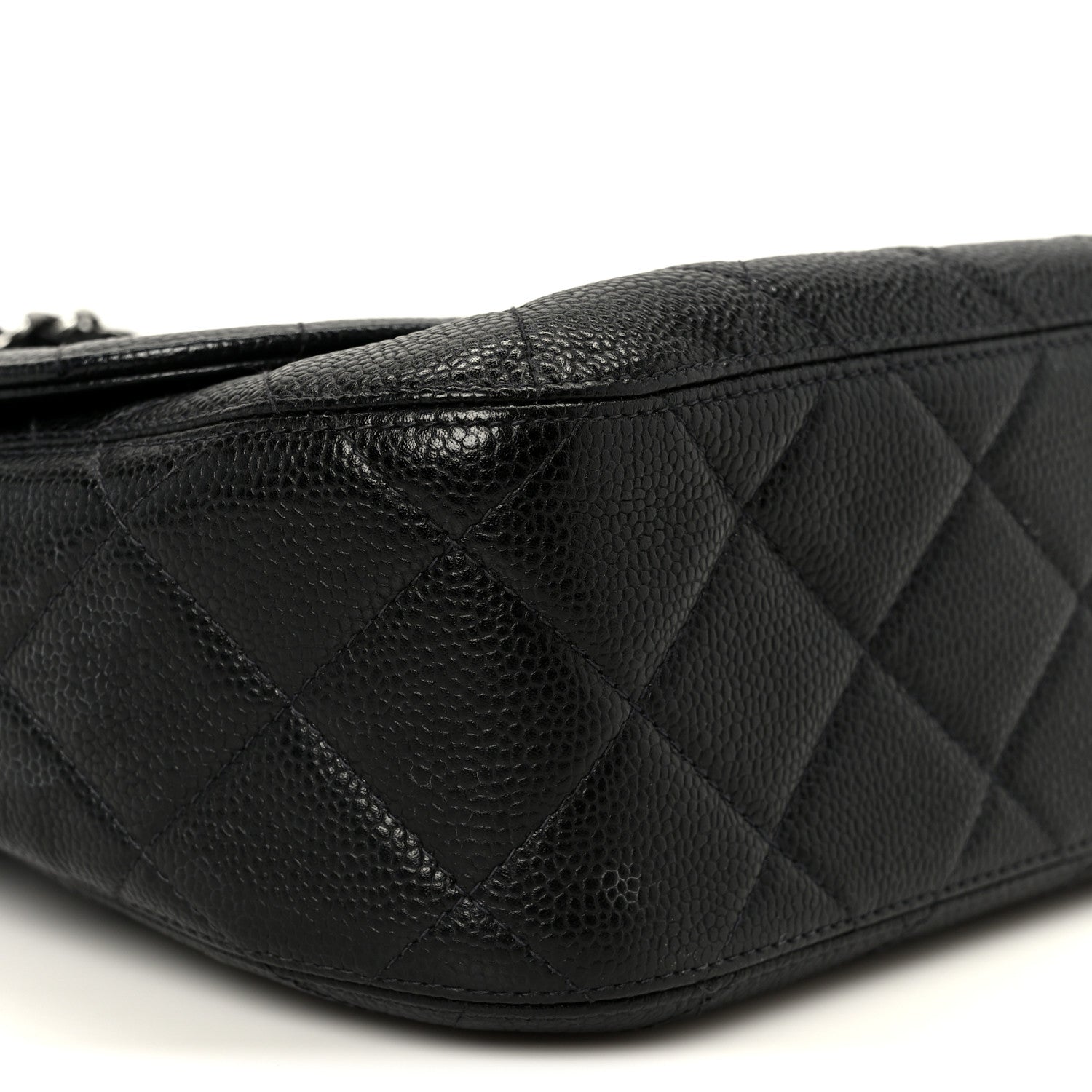 Caviar Quilted Jumbo Single Flap Black
