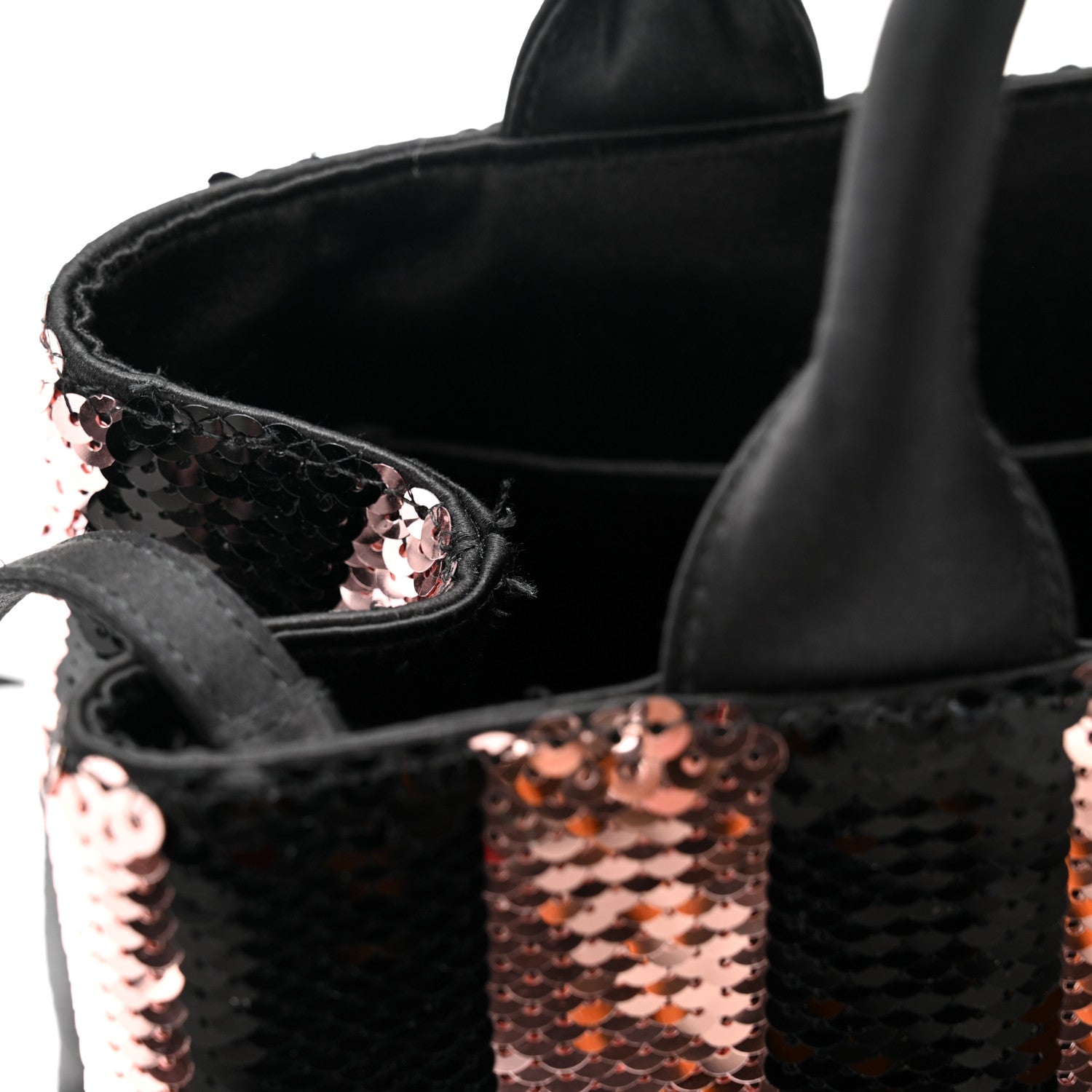 Sequin Broccato Tote Black Cipria