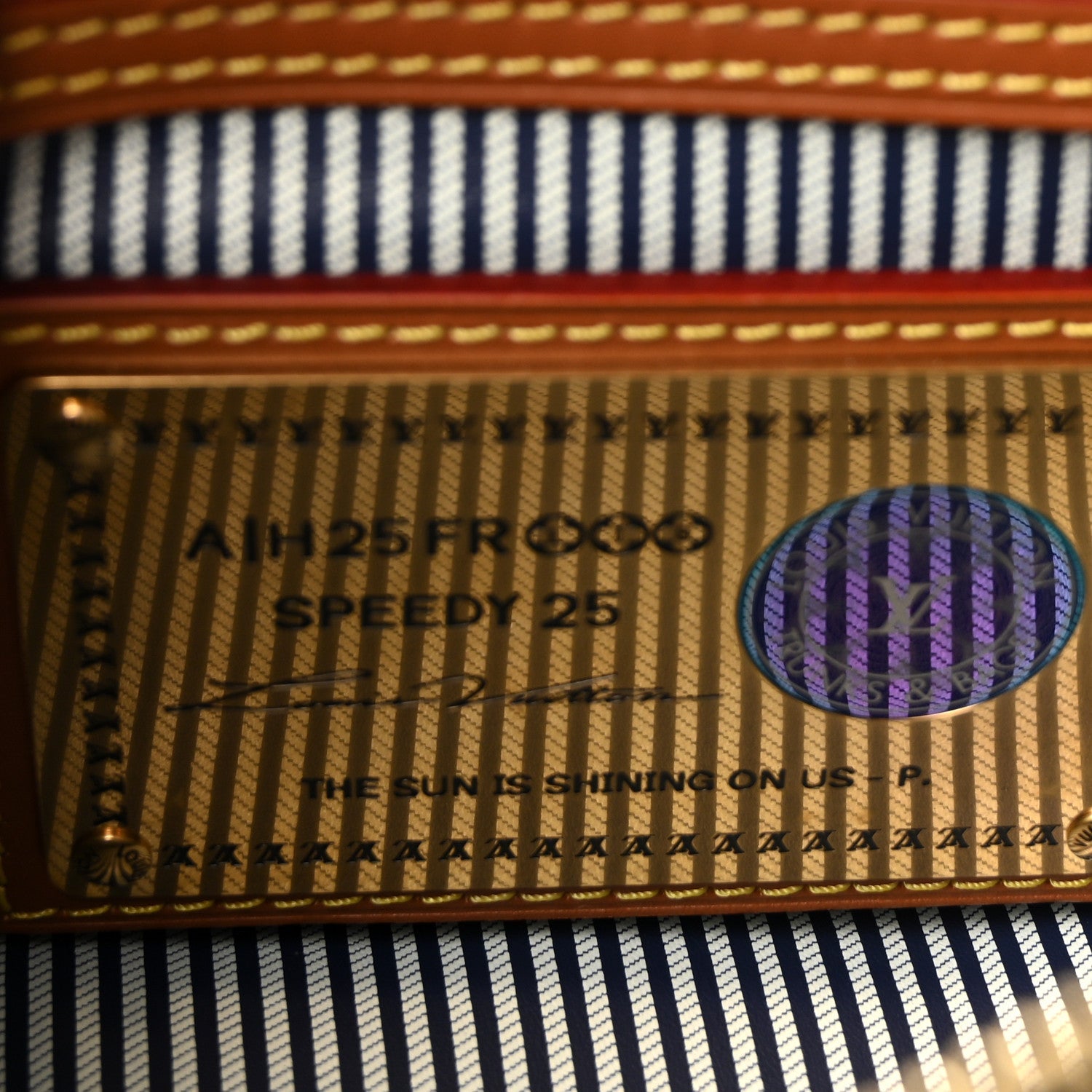 Calfskin Monogram Speedy P9 Bandouliere 25 Indigo