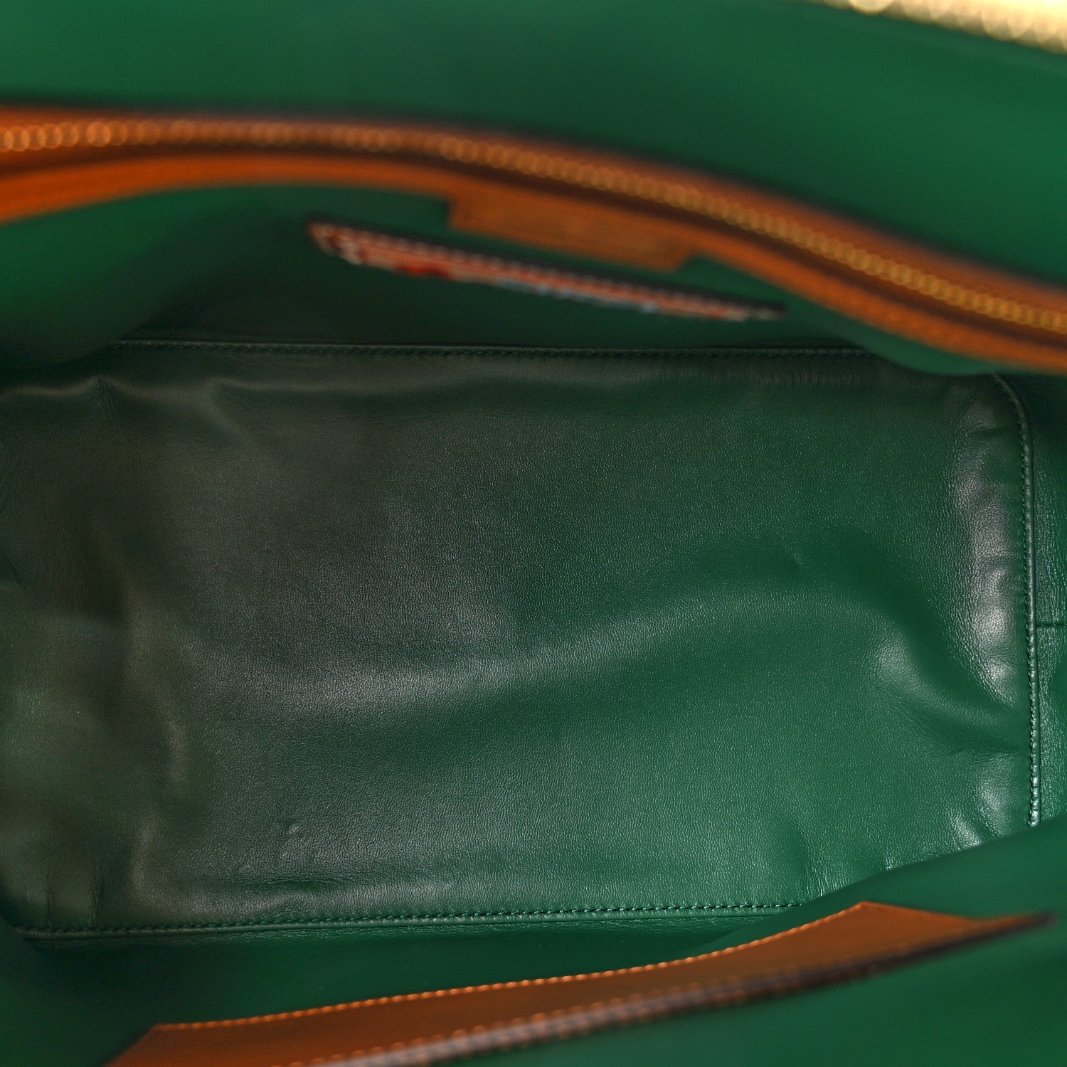 X DANS LE VERT Calfskin Snakeskin Medium Top Handle Dome Bag Brown Multicolor