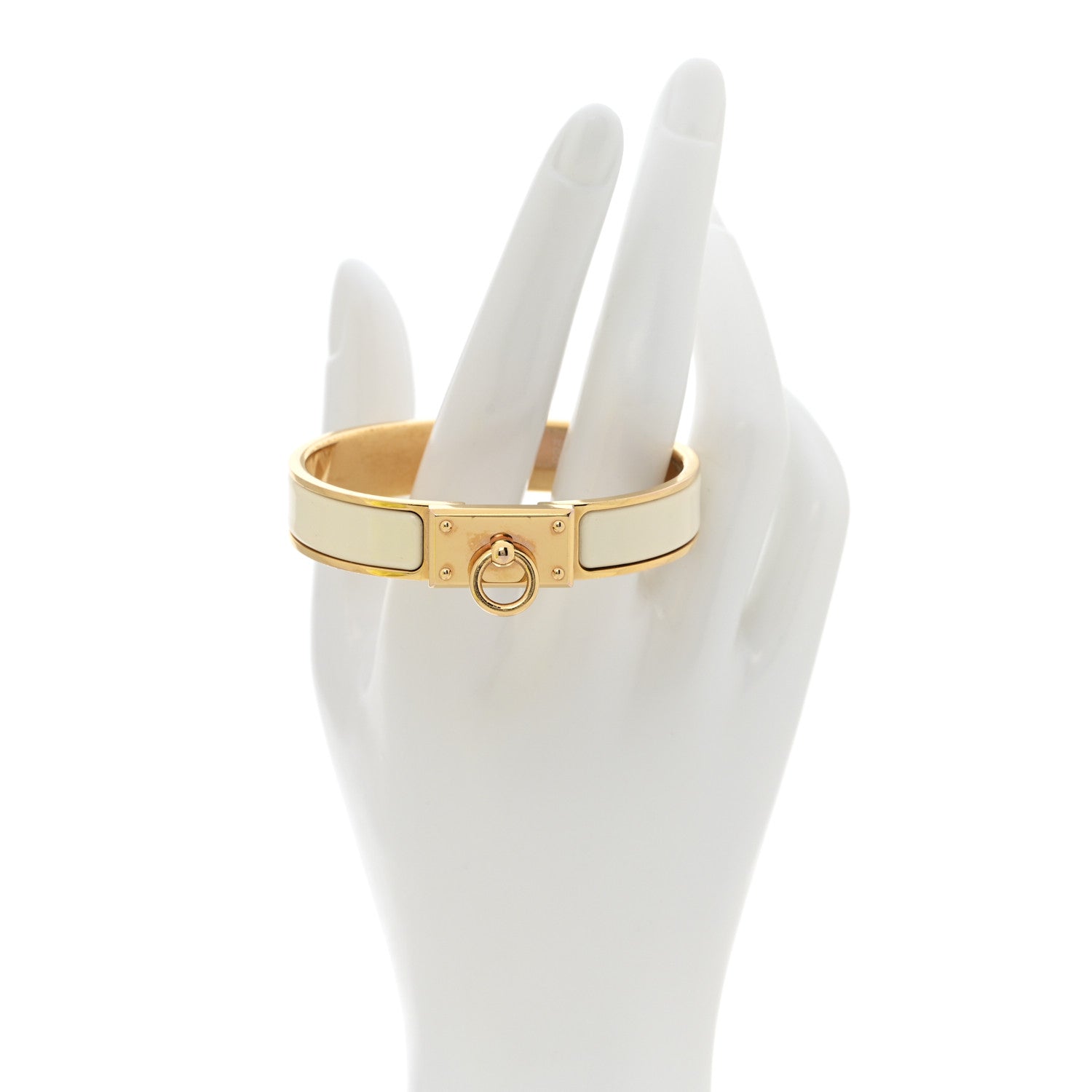 Enamel Clic Anneau Bracelet PM Craie